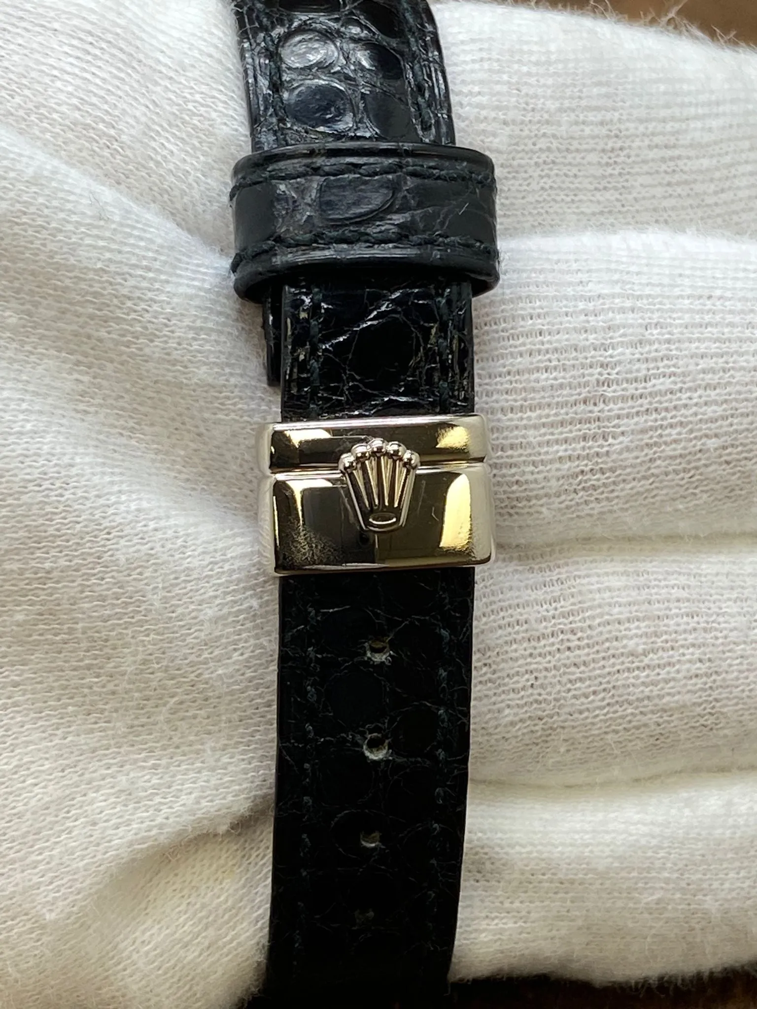 Rolex Cellini Cellissima Diamond 6673 White MOP Dial Quartz Women's Watch