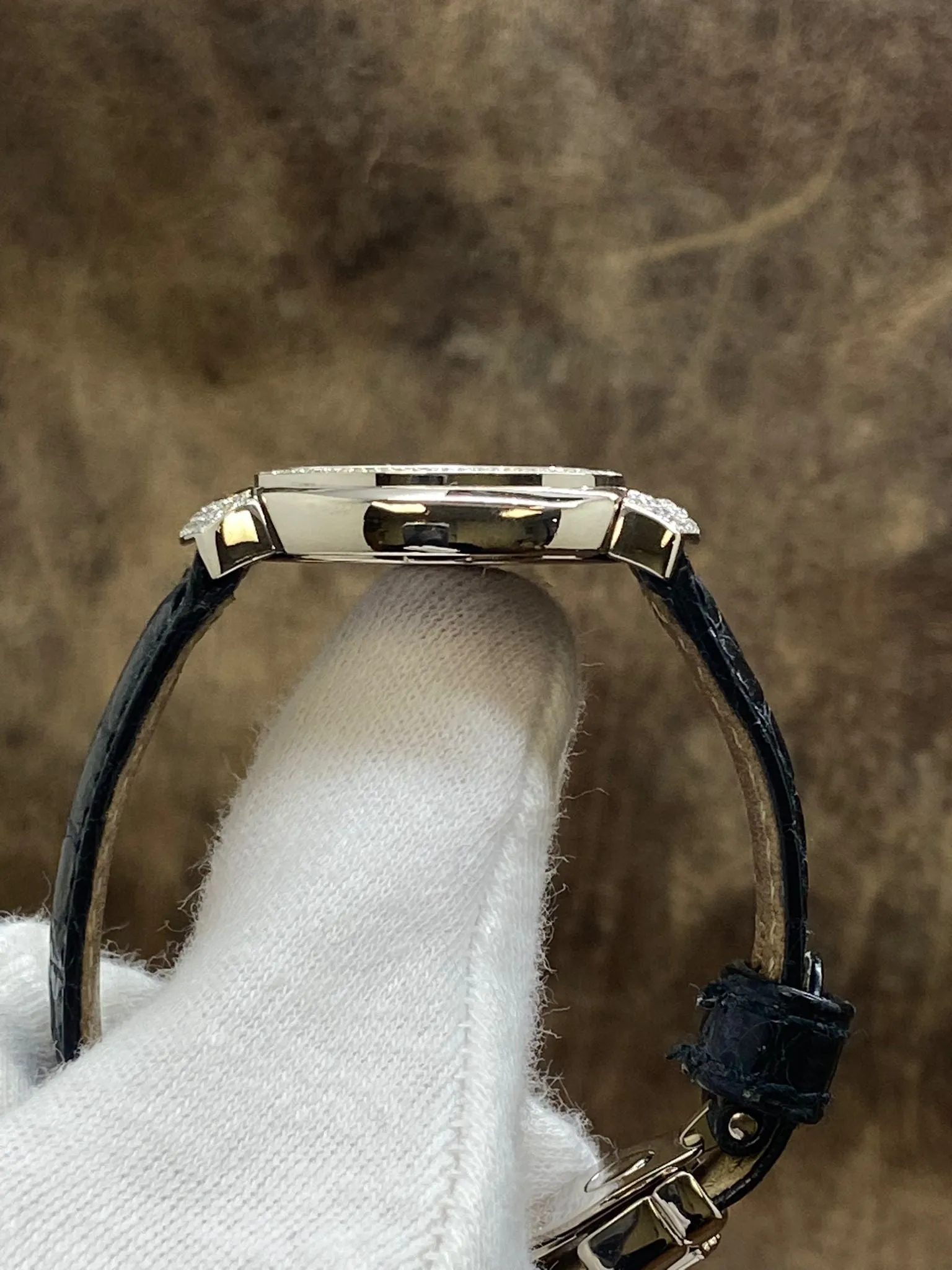 Rolex Cellini Cellissima Diamond 6673 White MOP Dial Quartz Women's Watch