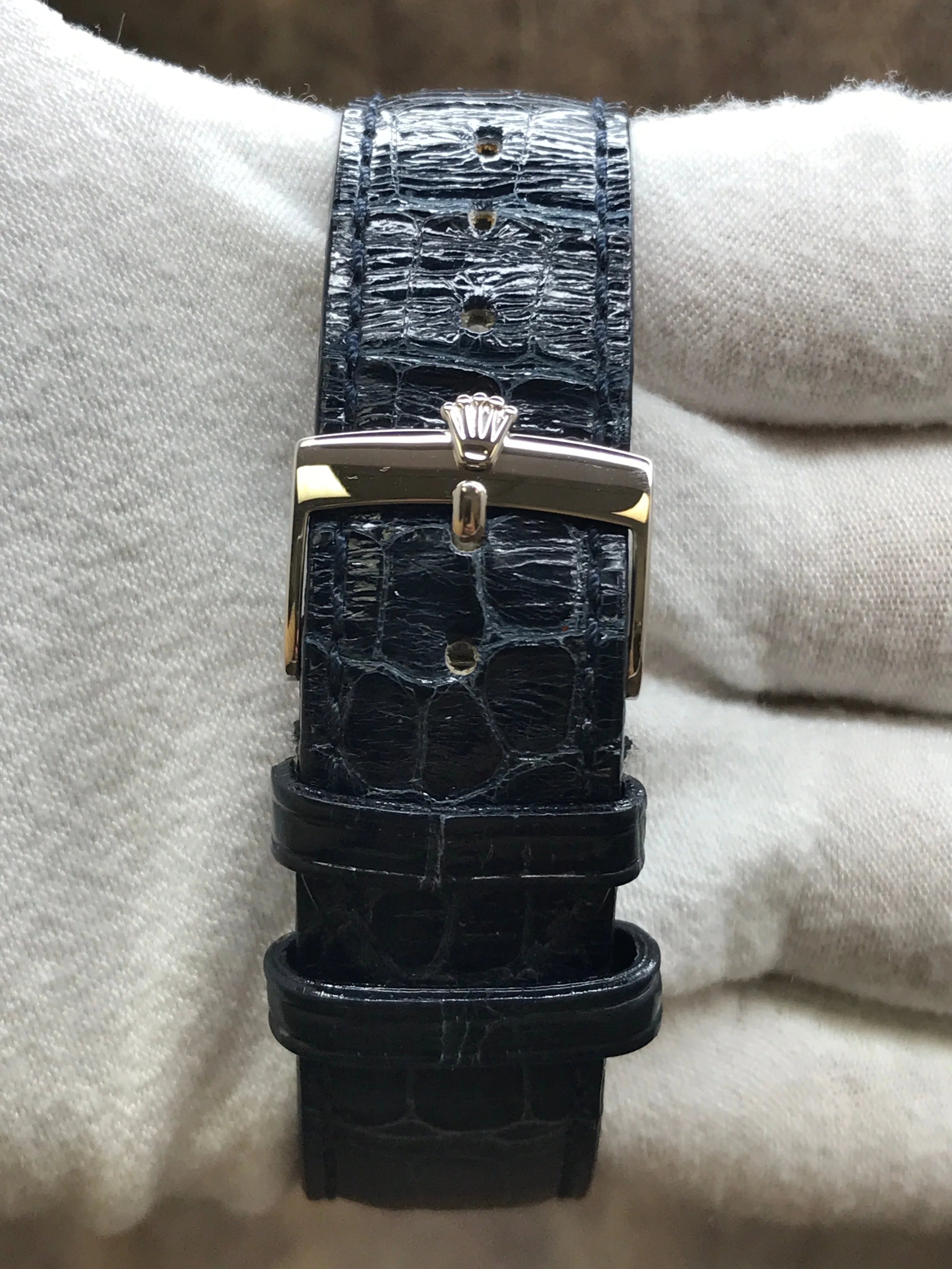 Rolex Cellini Danaos 4233 White Dial Manual Wind Watch
