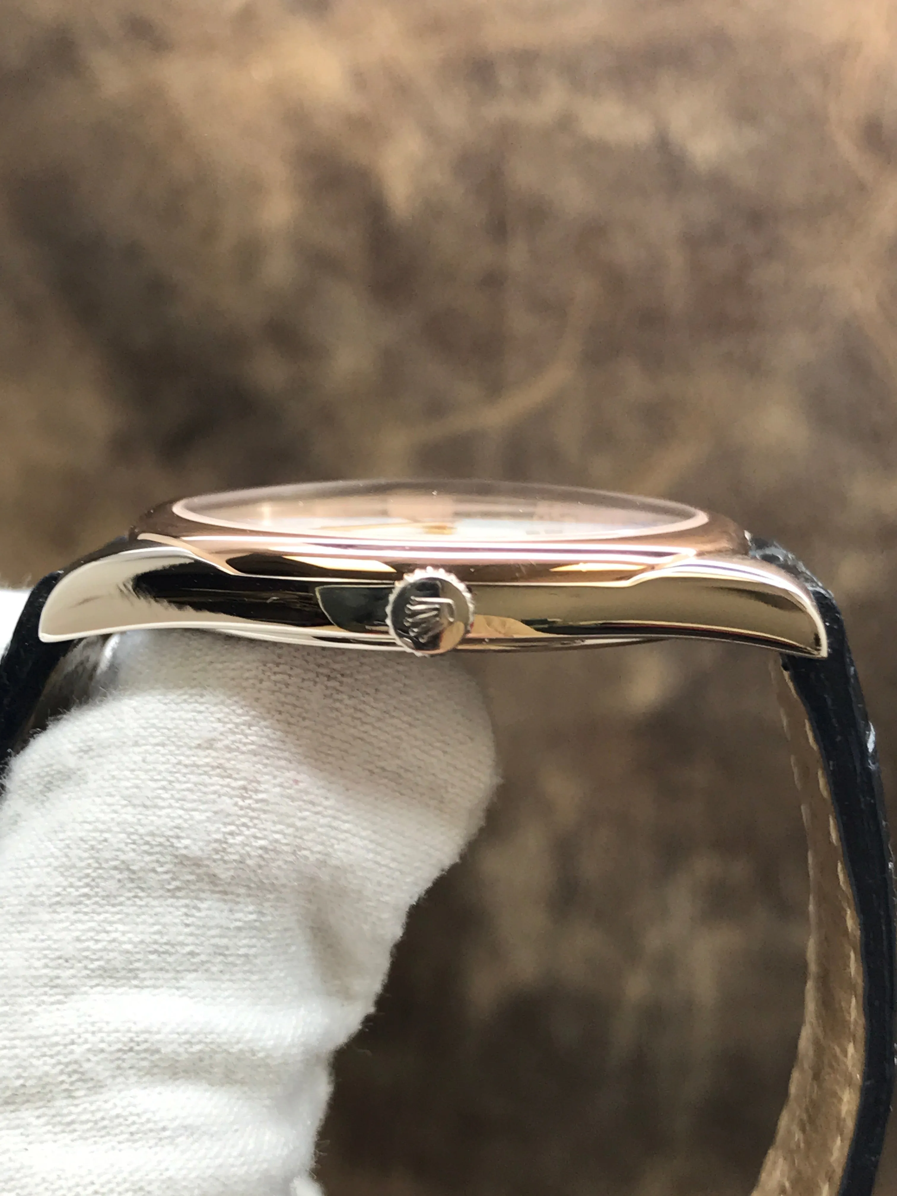 Rolex Cellini Danaos 4233 White Dial Manual Wind Watch
