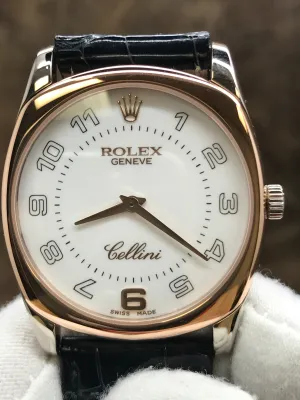Rolex Cellini Danaos 4233 White Dial Manual Wind Watch