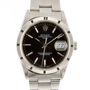Rolex Date 34mm Black Dial