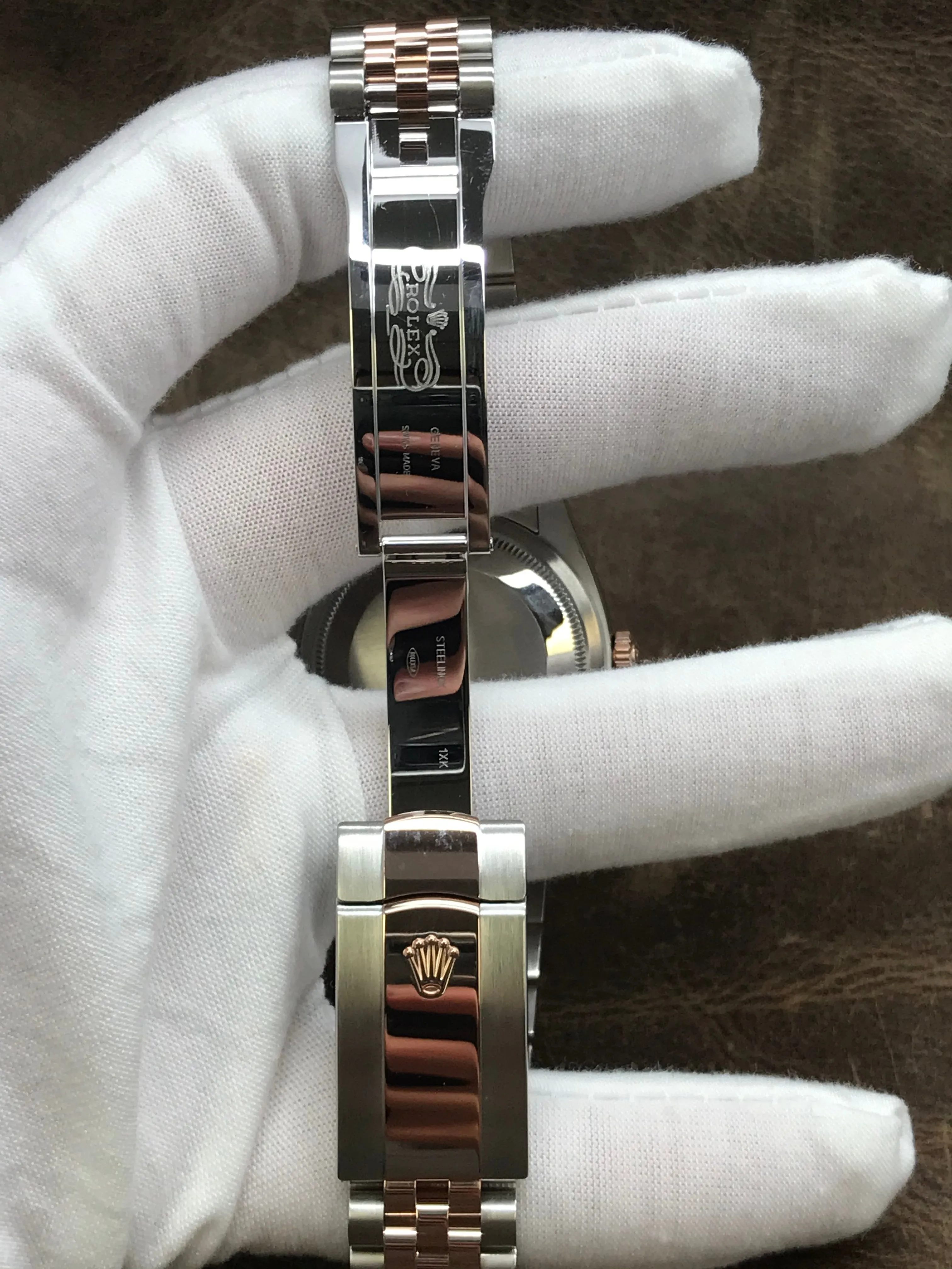Rolex Datejust 36 Diamond & Rose Gold 126231 Dark Rhodium Dial Automatic  Watch