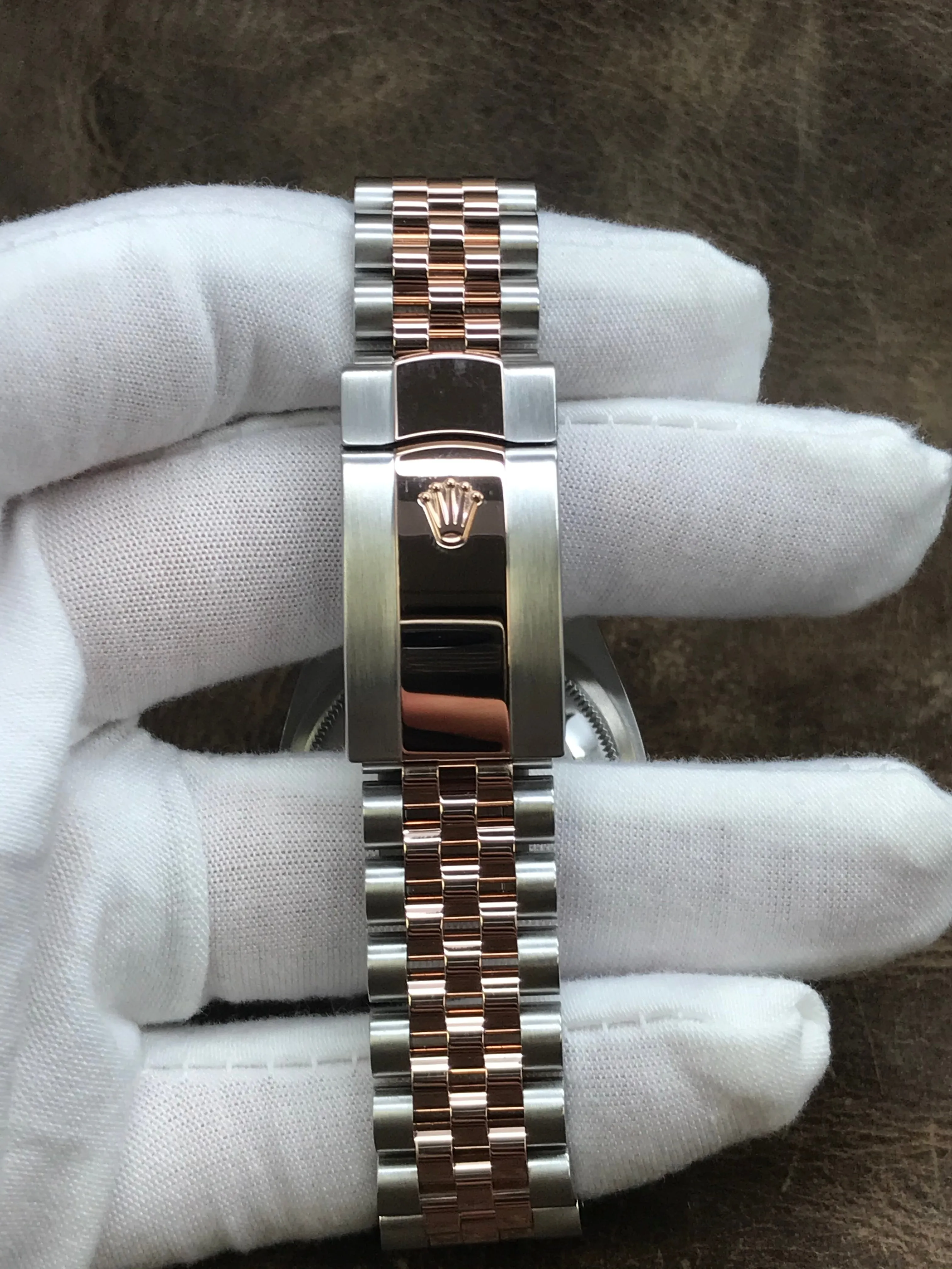 Rolex Datejust 36 Diamond & Rose Gold 126231 Dark Rhodium Dial Automatic  Watch