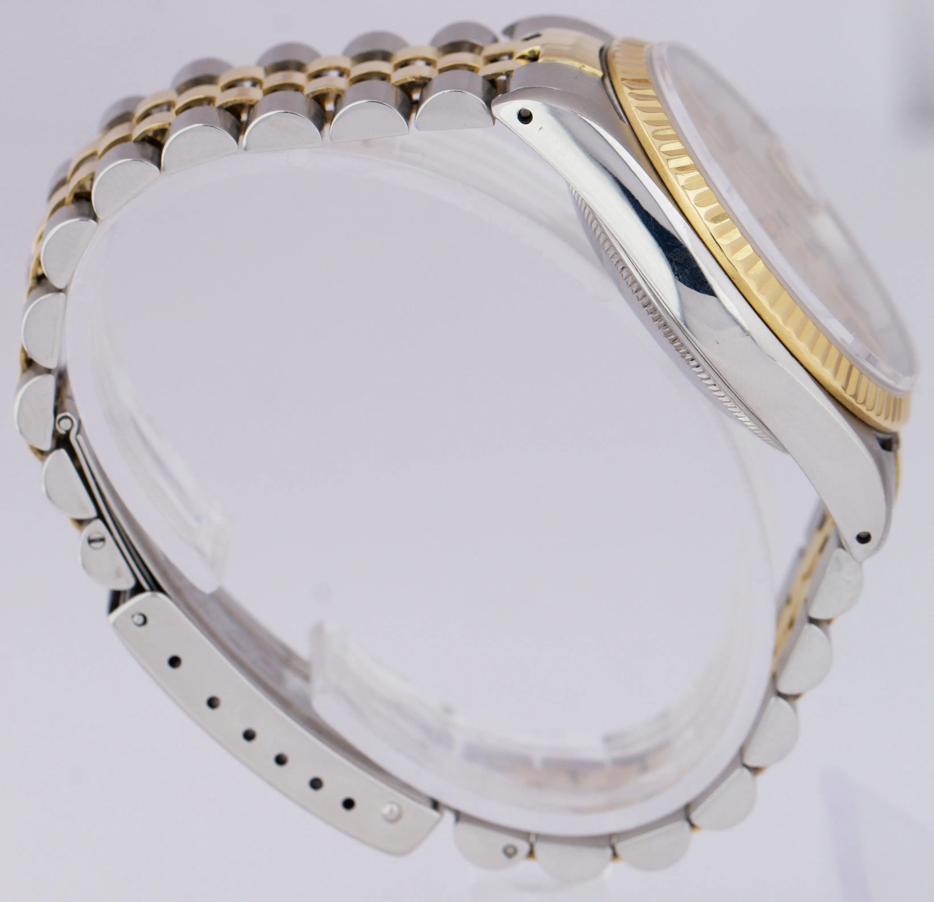 Rolex DateJust 36mm 18K Two-Tone Gold Stainless Champagne Jubilee Watch 16233