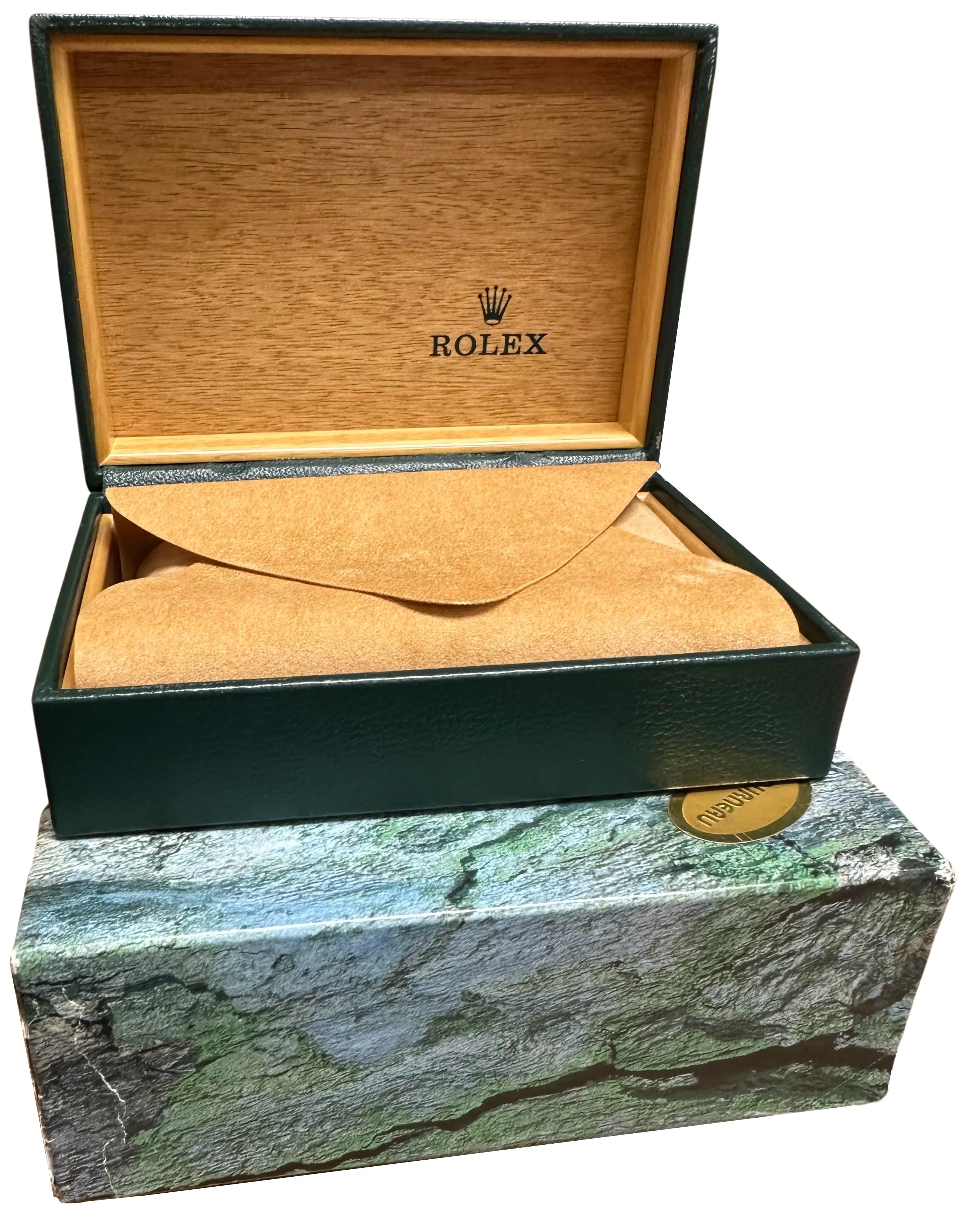 Rolex DateJust 36mm Silver Pie Pan Gold Index Stainless Steel Watch 1603 BOX