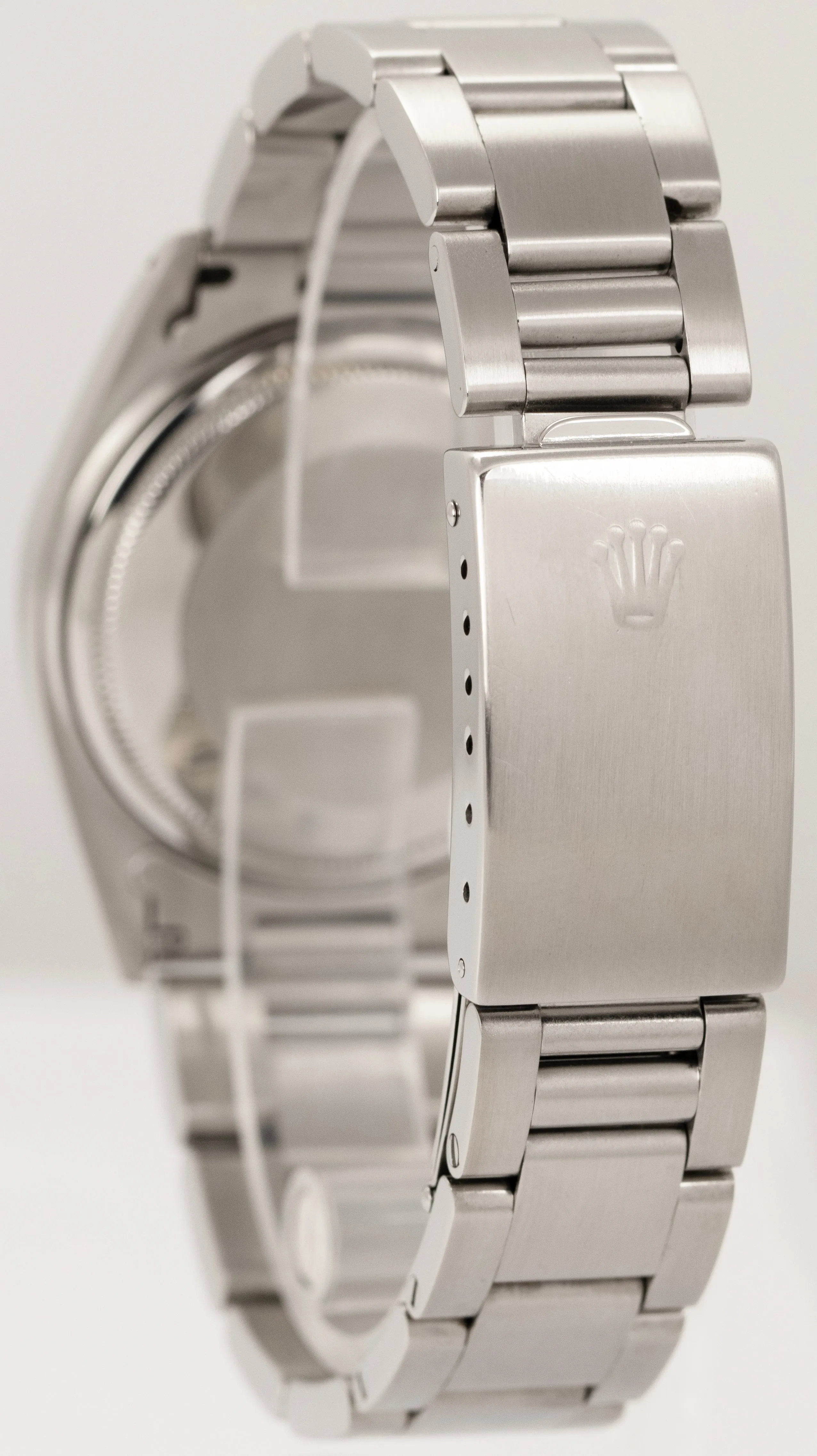 Rolex DateJust 36mm Silver Pie Pan Gold Index Stainless Steel Watch 1603 BOX