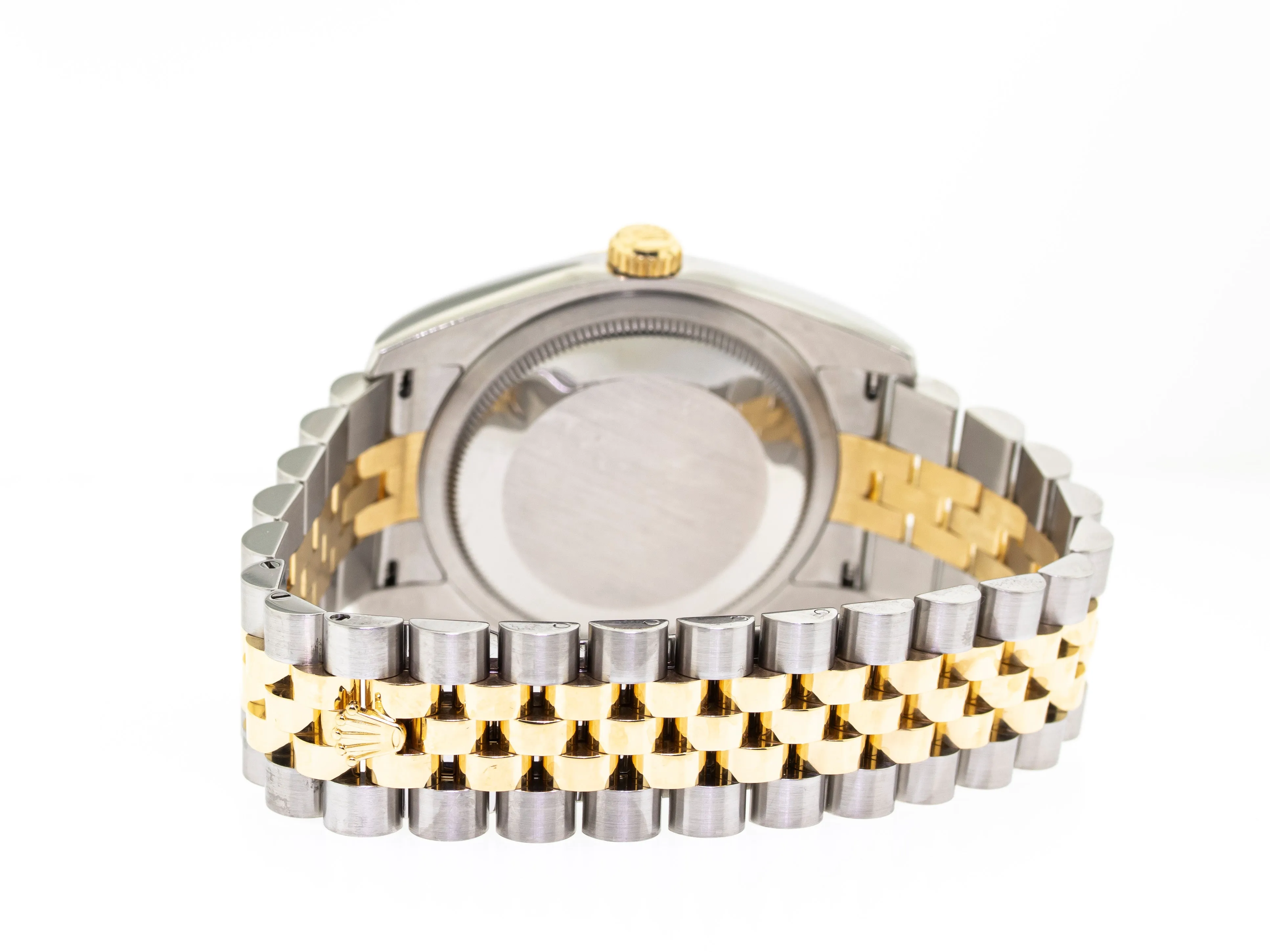 Rolex Datejust 36mm Yellow Gold & Steel Jubilee Diamond Dial Fluted Bezel 116233