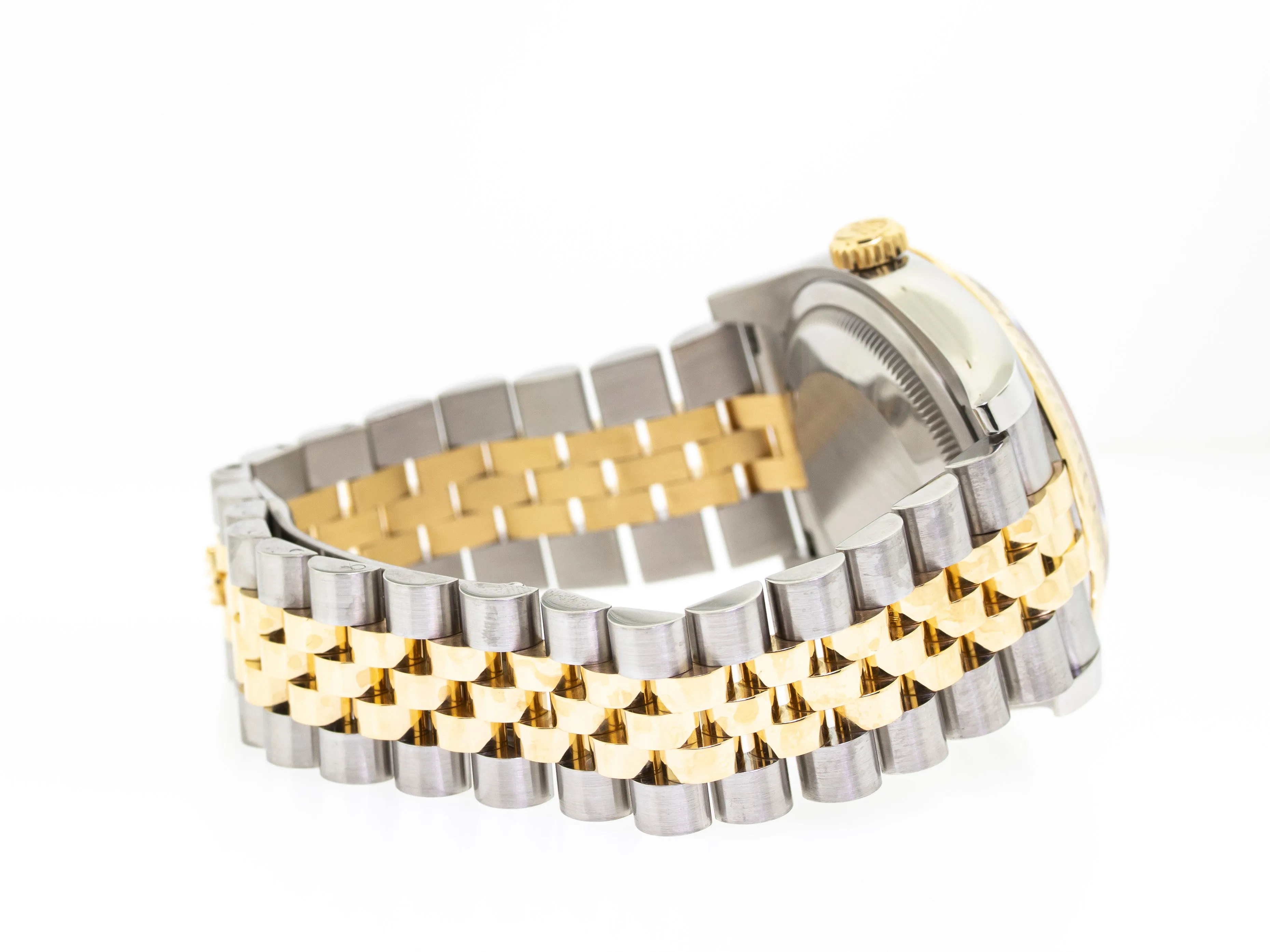 Rolex Datejust 36mm Yellow Gold & Steel Jubilee Diamond Dial Fluted Bezel 116233