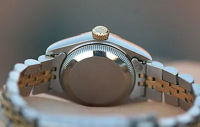 ROLEX Datejust Ladies 18K Yellow Gold Stainless Steel 69163 Jubilee Dial