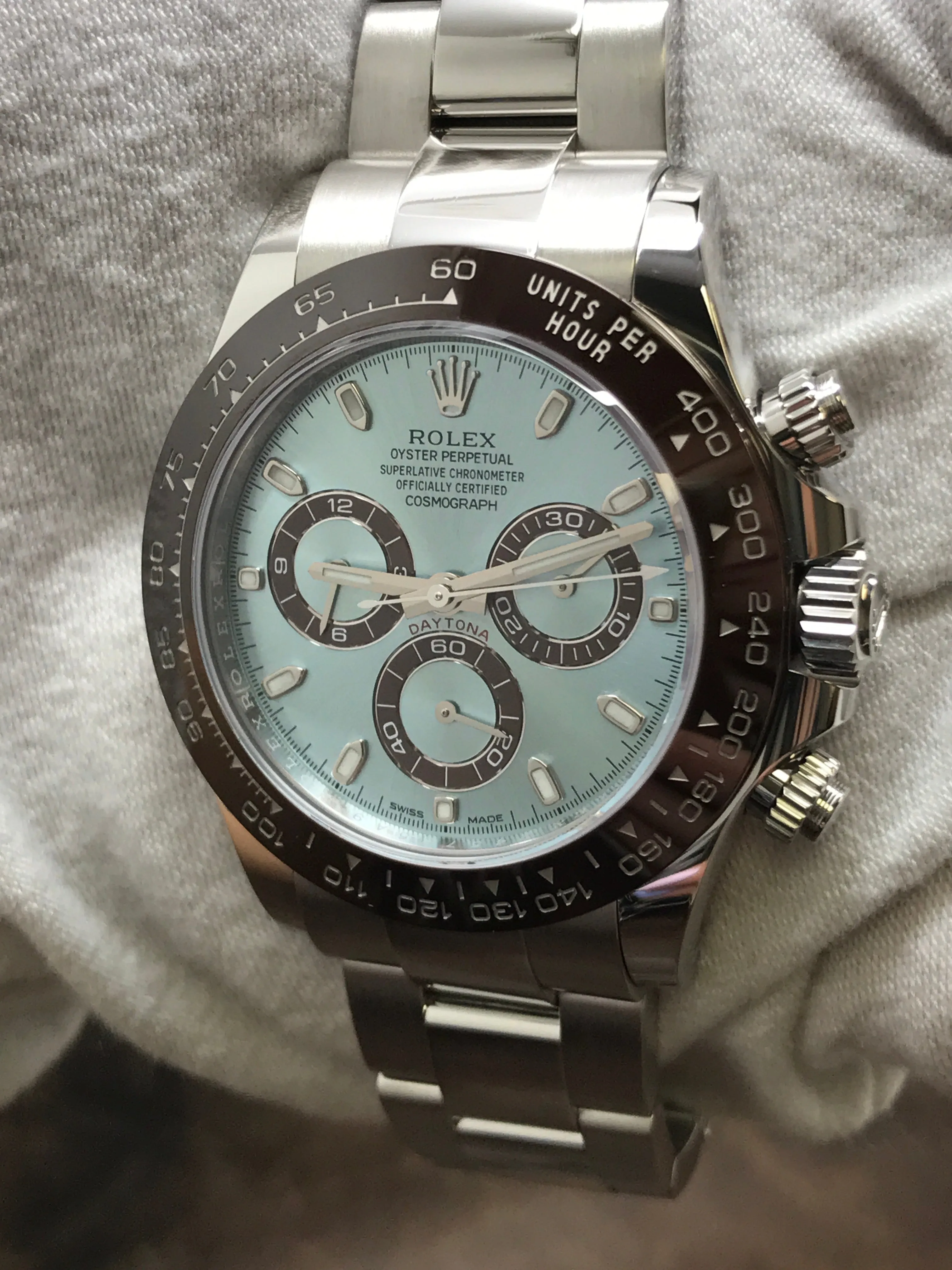 Rolex Daytona Platona 116506 Blue Dial Automatic  Men's Watch