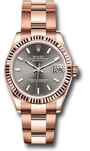 Rolex Everose Gold Datejust 31 Watch 278275 dkrhio