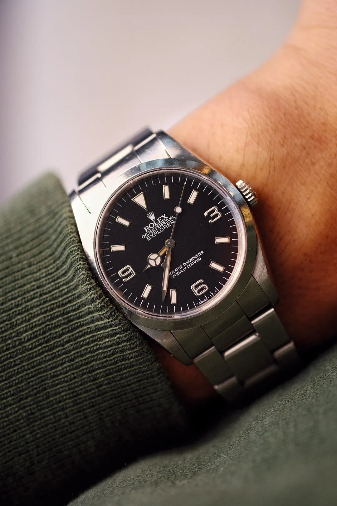 Rolex Explorer i 14270 Matte Cream Patina Dial - 1996