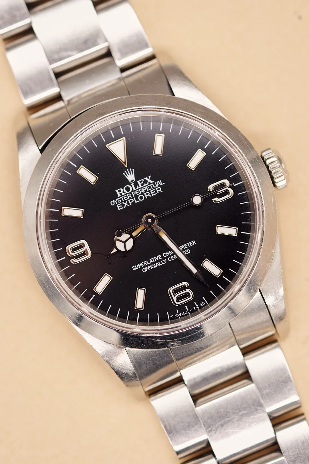 Rolex Explorer i 14270 Matte Cream Patina Dial - 1996