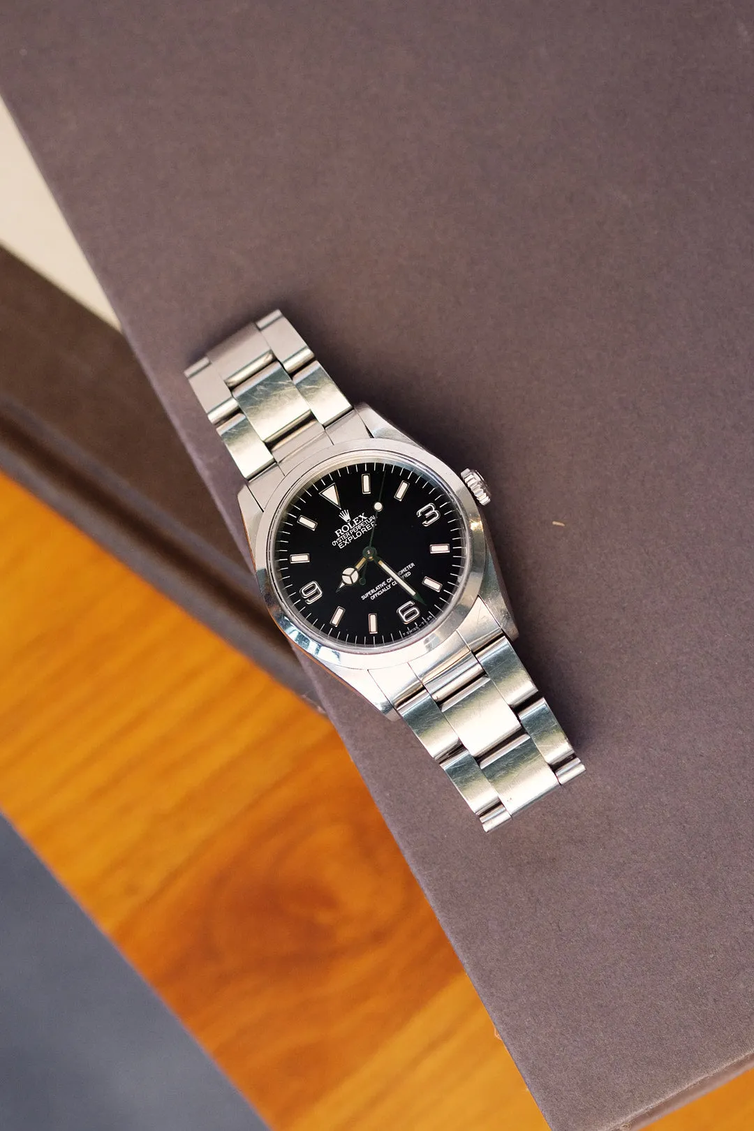 Rolex Explorer i 14270 Matte Cream Patina Dial - 1996