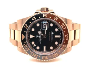 Rolex GMT-Master II 126715CHNR Root Beer 18K Everose Gold, Unworn Full Set 2021