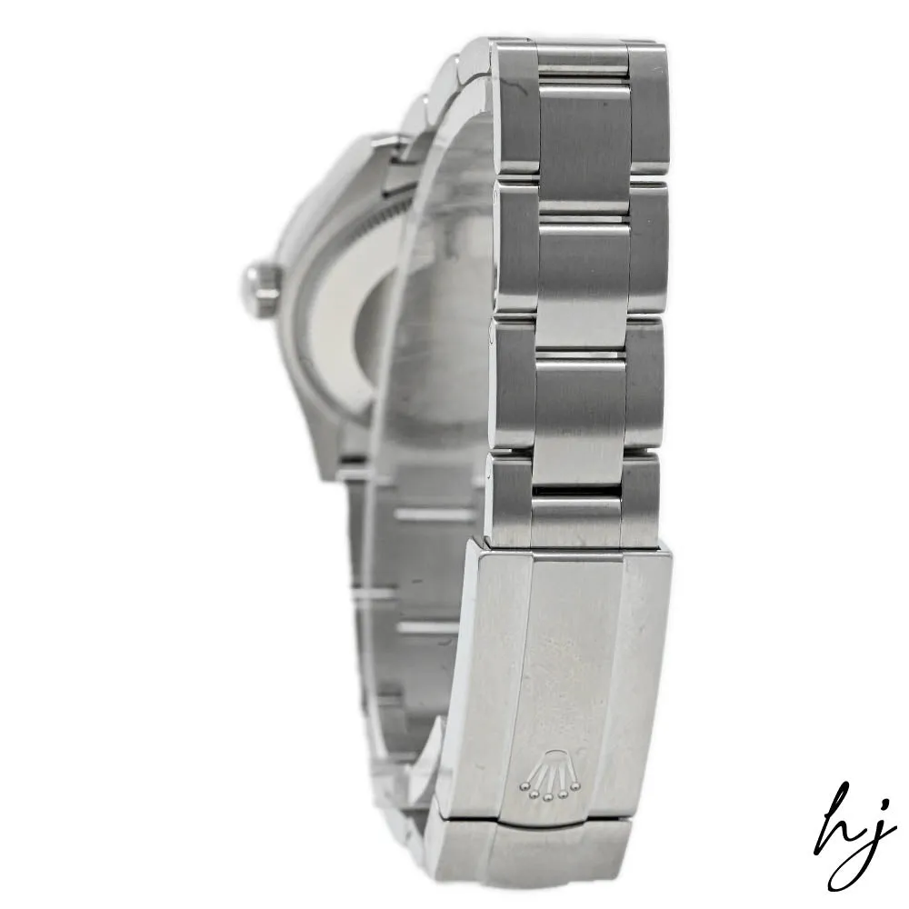 Rolex Ladies Oyster Perpetual Stainless Steel 31mm Tiffany Blue Stick Dial Watch Reference #: 277200