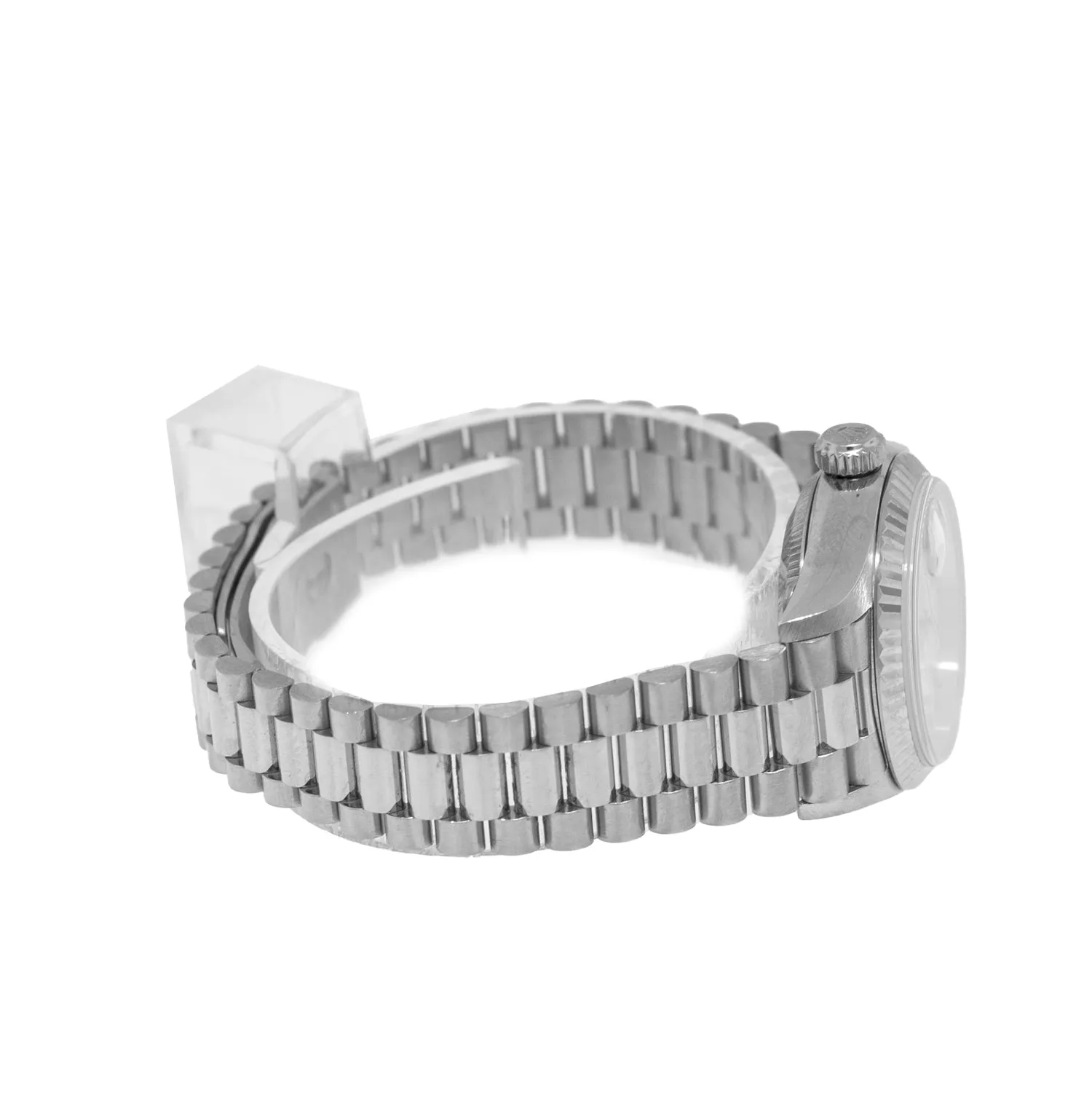 Rolex Lady-Datejust 26mm White Gold Silver Index Dial & Fluted Bezel 69179