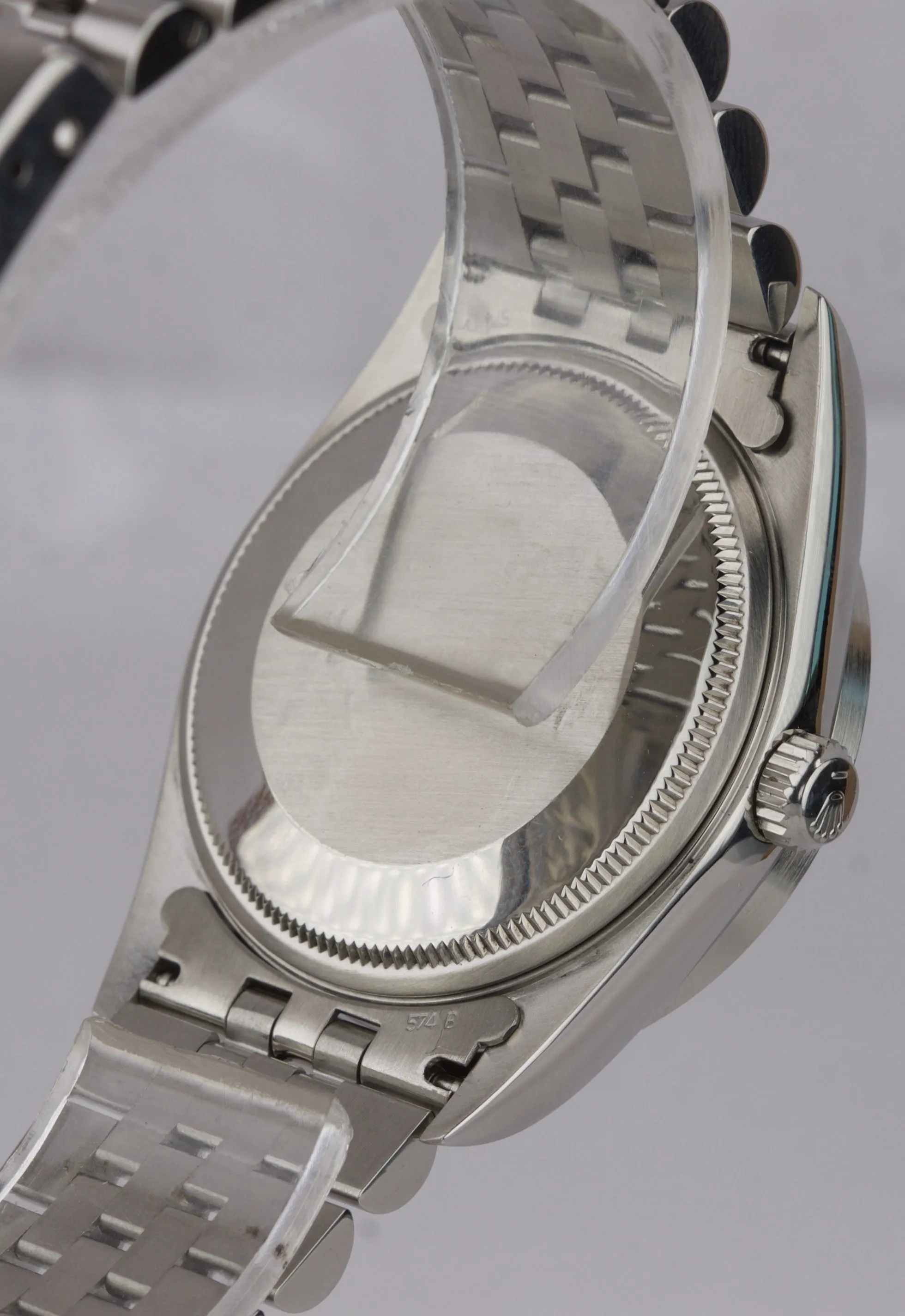 Rolex Oyster Perpetual Air-King 34mm Rose Arabic Engine Turn Jubilee Watch 14010
