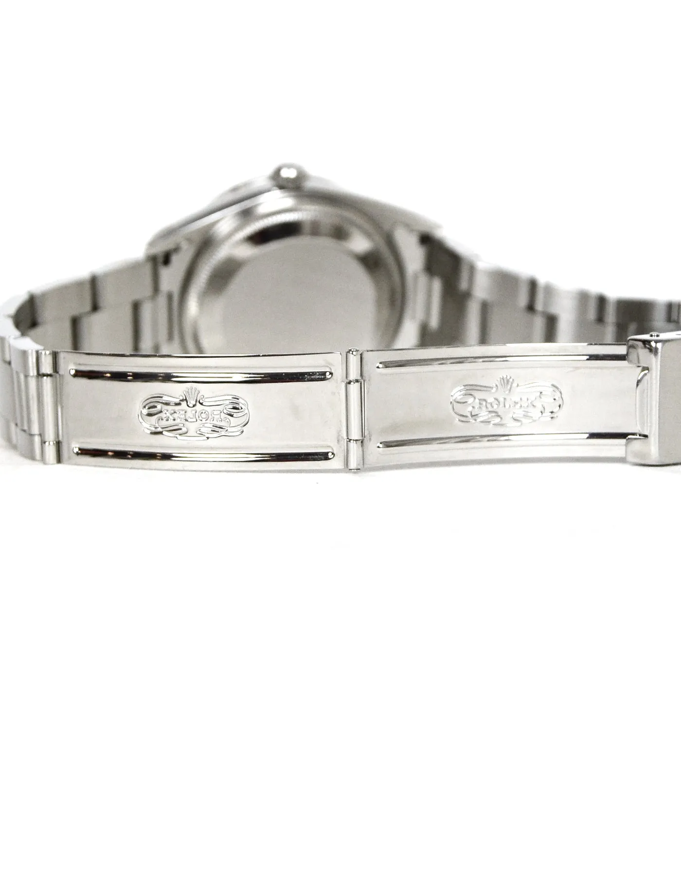 Rolex Stainless Steel/Pink 34mm Automatic Oyster Perpetual Date 15200 Watch w. Diamonds