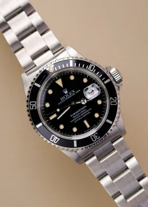 Rolex Submariner 16610 Orange Patina - 1990