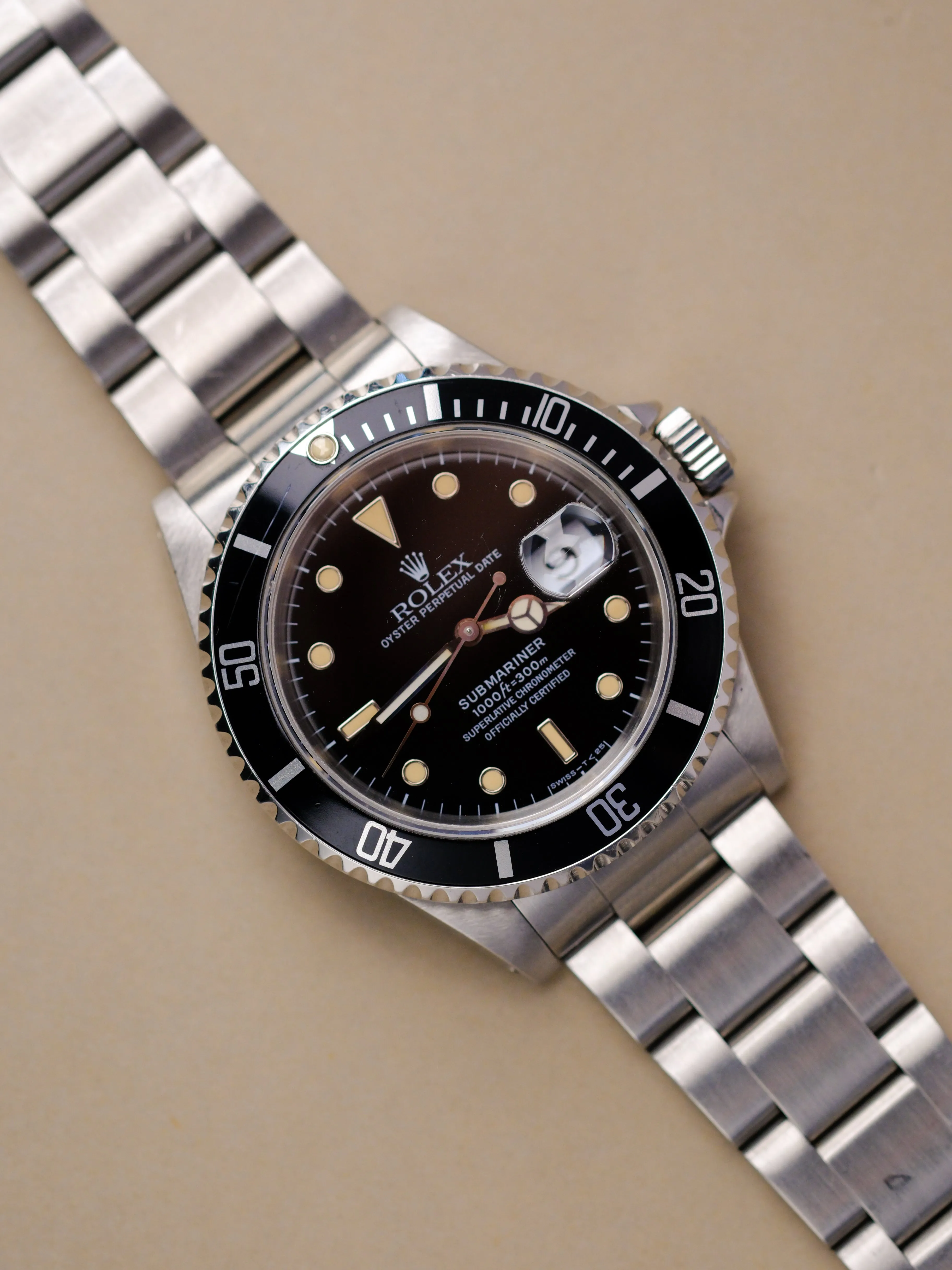 Rolex Submariner 16610 Orange Patina - 1990