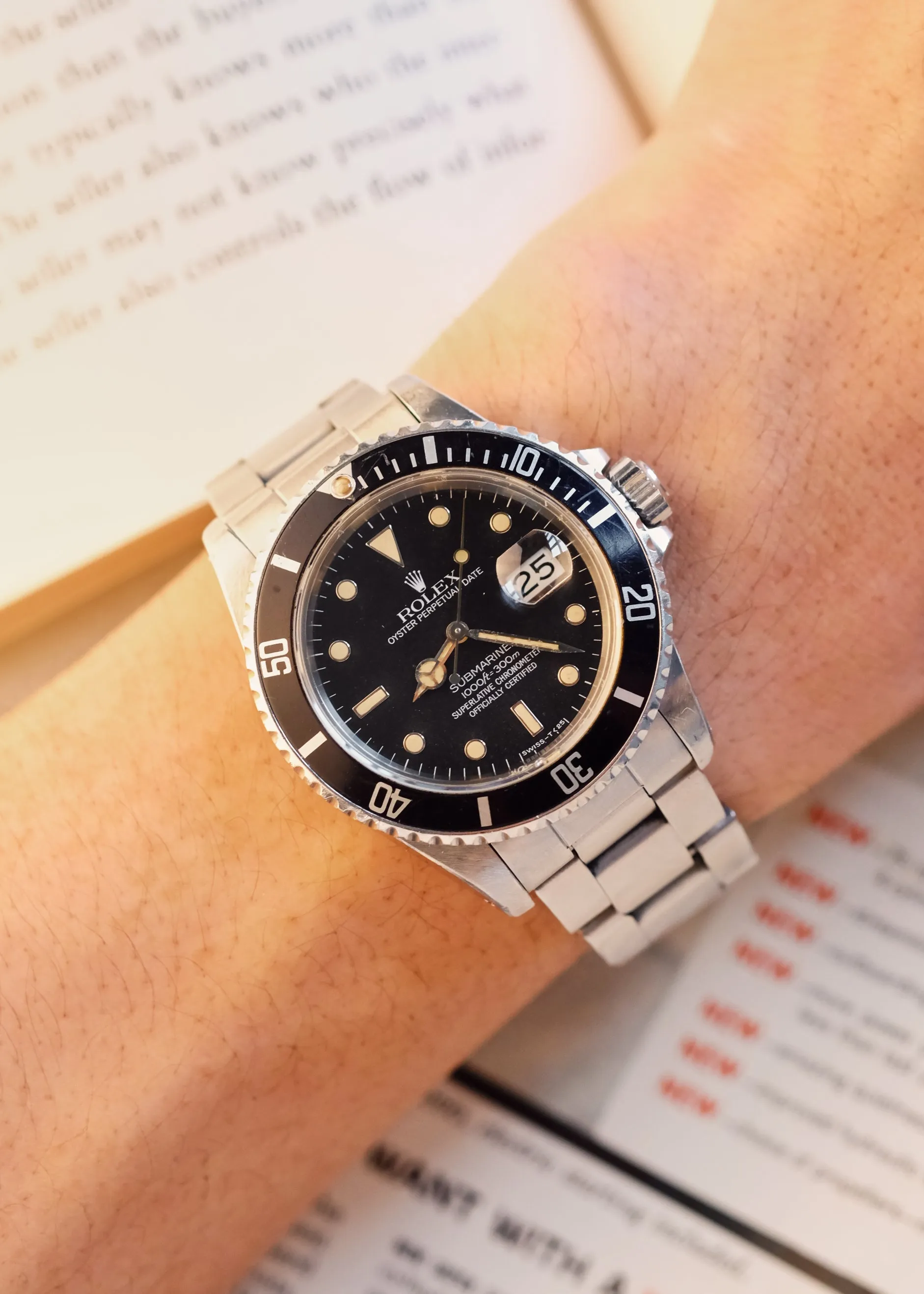 Rolex Submariner 16800 Sandy Tropical Dial - 1985