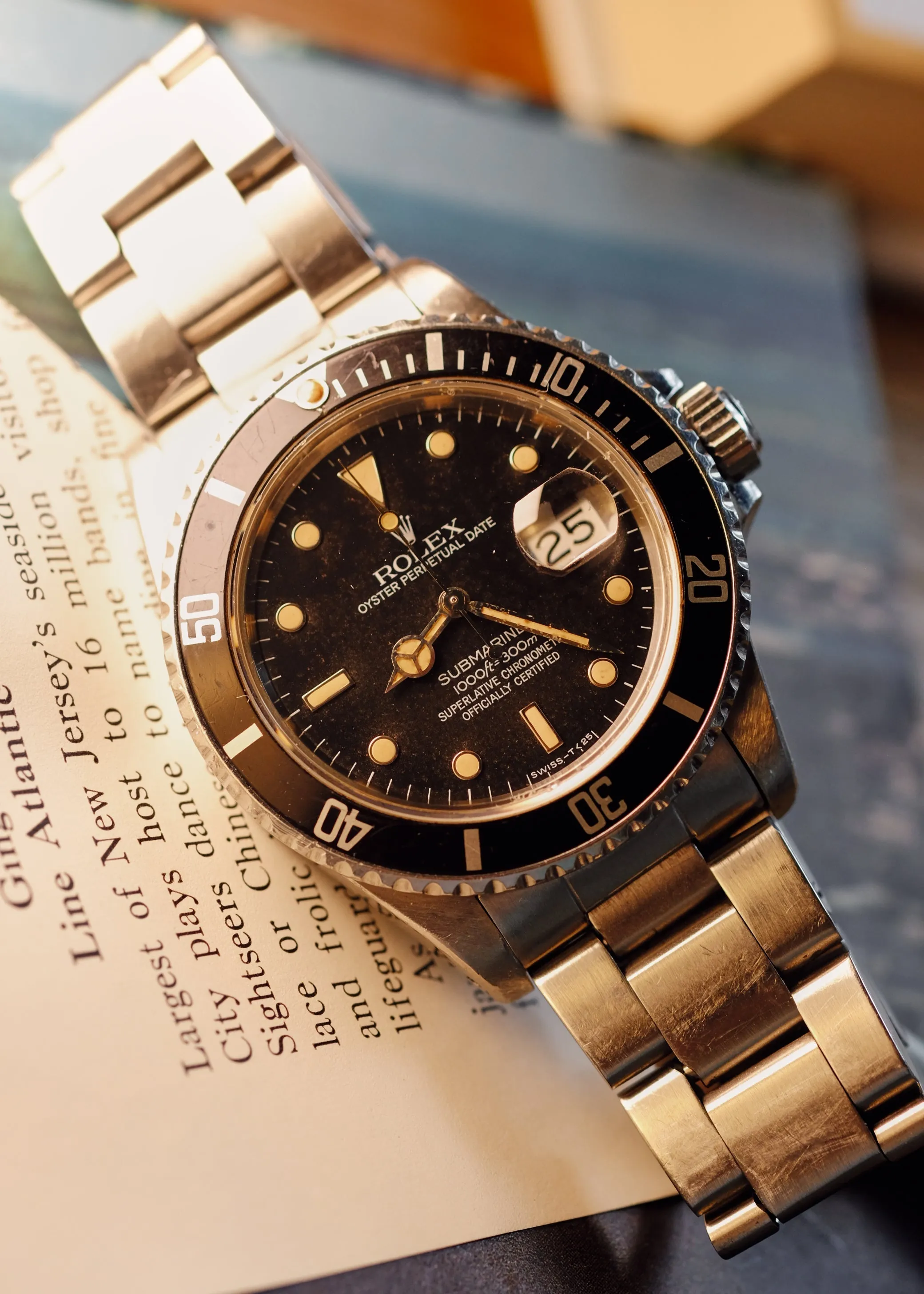 Rolex Submariner 16800 Sandy Tropical Dial - 1985