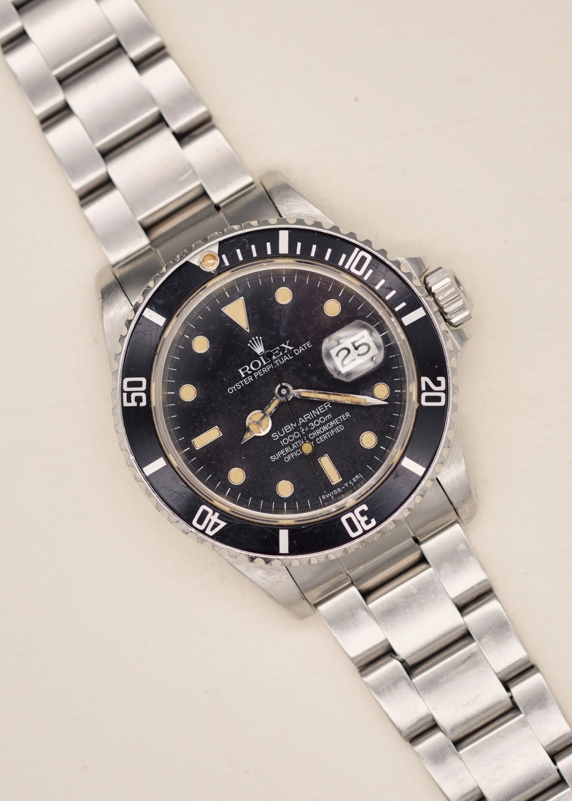 Rolex Submariner 16800 Sandy Tropical Dial - 1985