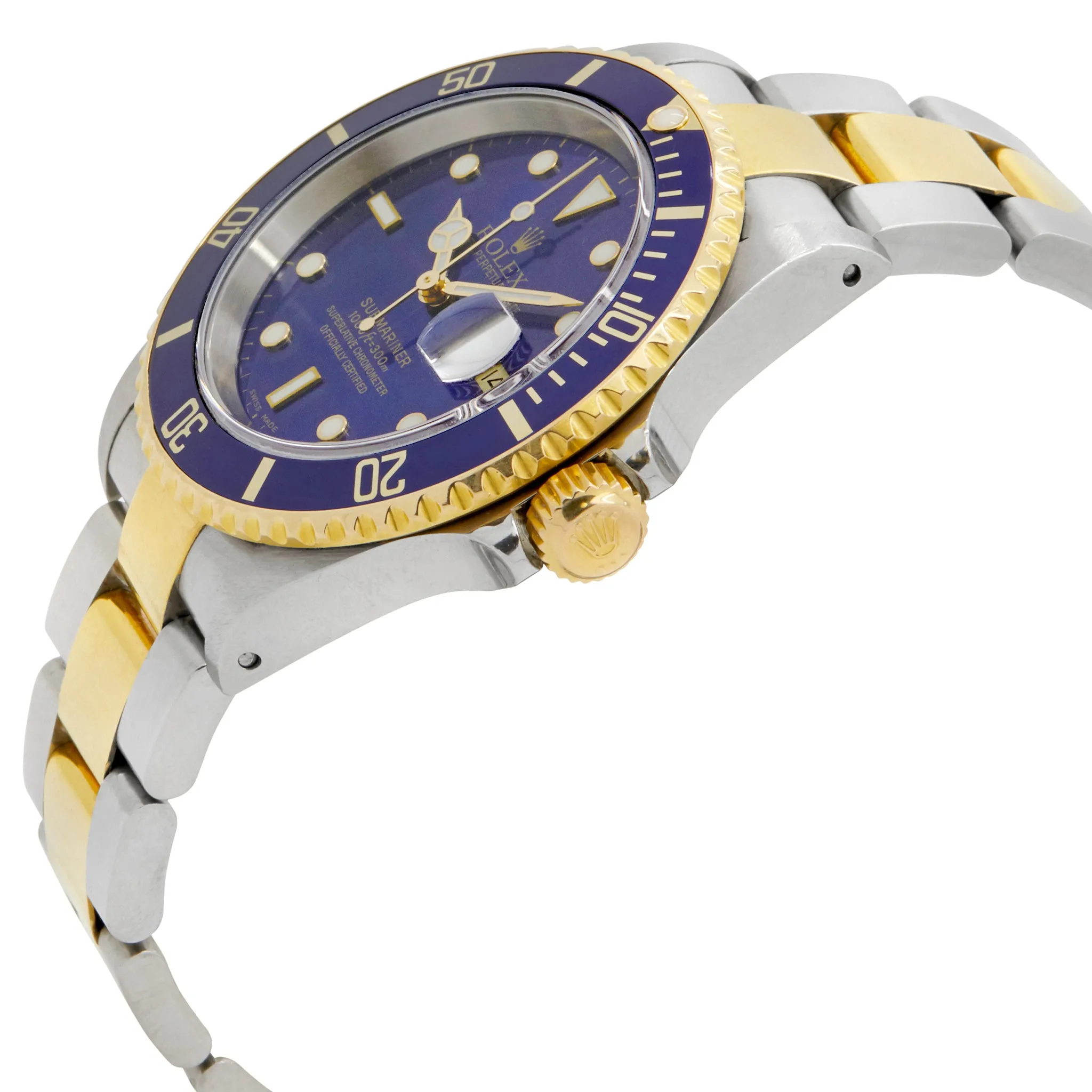 Rolex Submariner Date 16613 Blue Dial Automatic Men's Watch