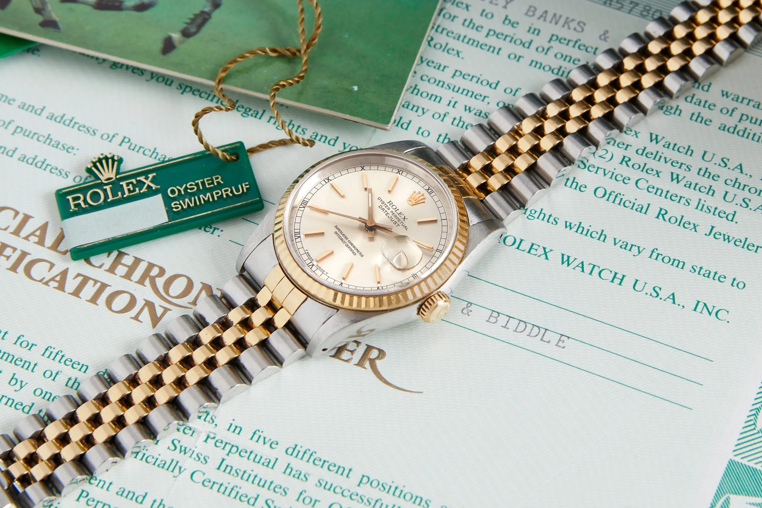 Rolex Two-Tone Oyster Perpetual Datejust Full Set 1988