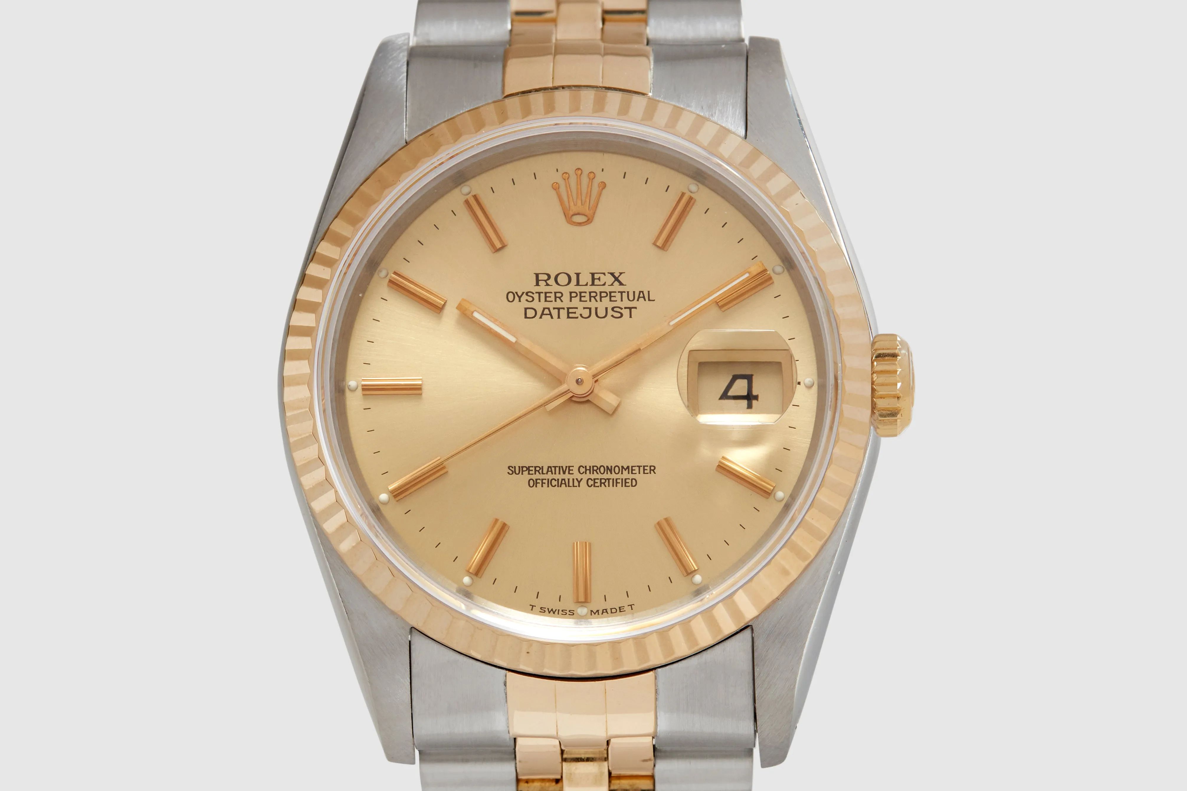 Rolex Two-Tone Oyster Perpetual Datejust with Papers 1990