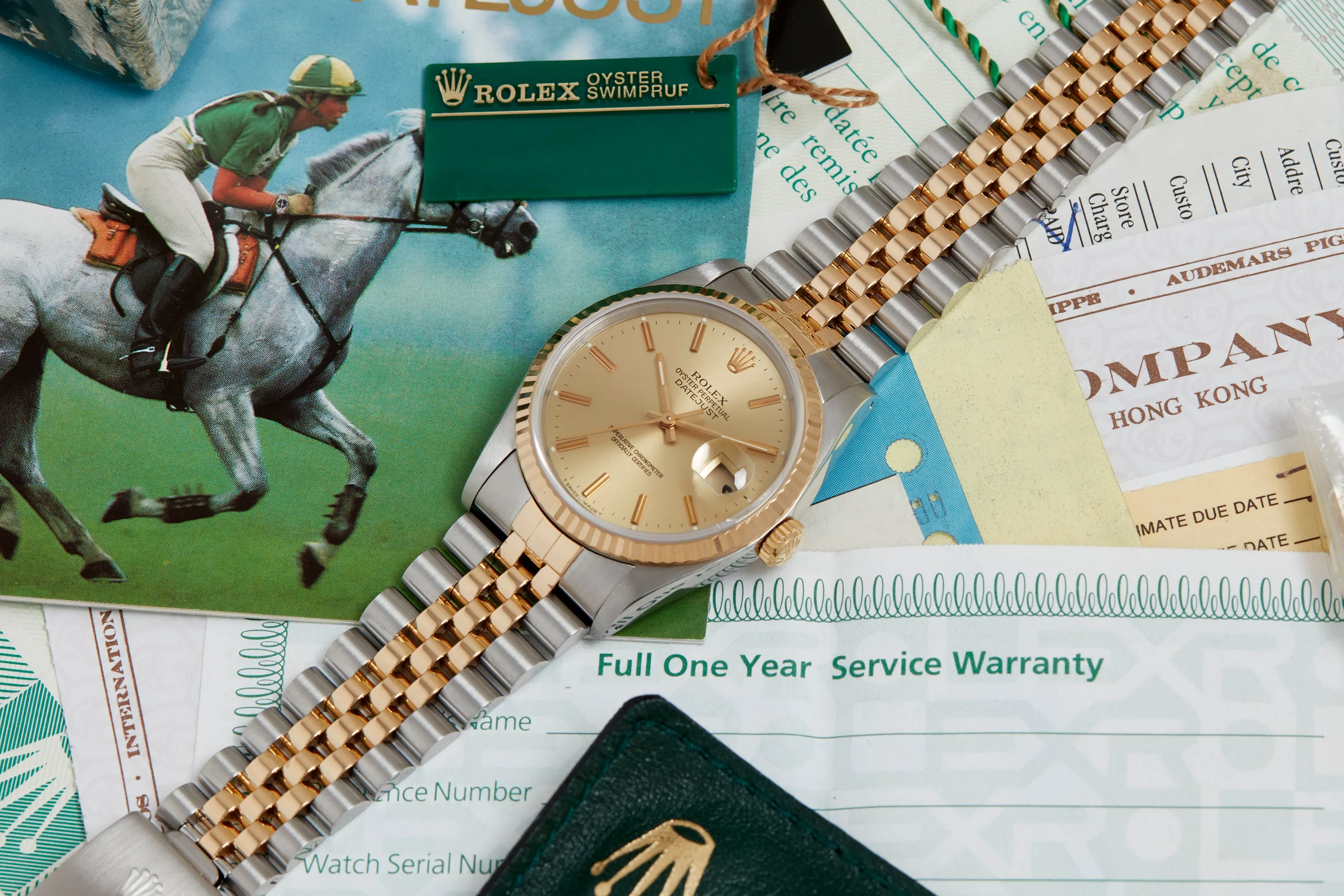 Rolex Two-Tone Oyster Perpetual Datejust with Papers 1990