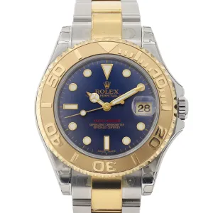 Rolex Yacht-Master 168623 Midsize 2005 Papers Mint 18k Yellow Gold & Steel 35 mm