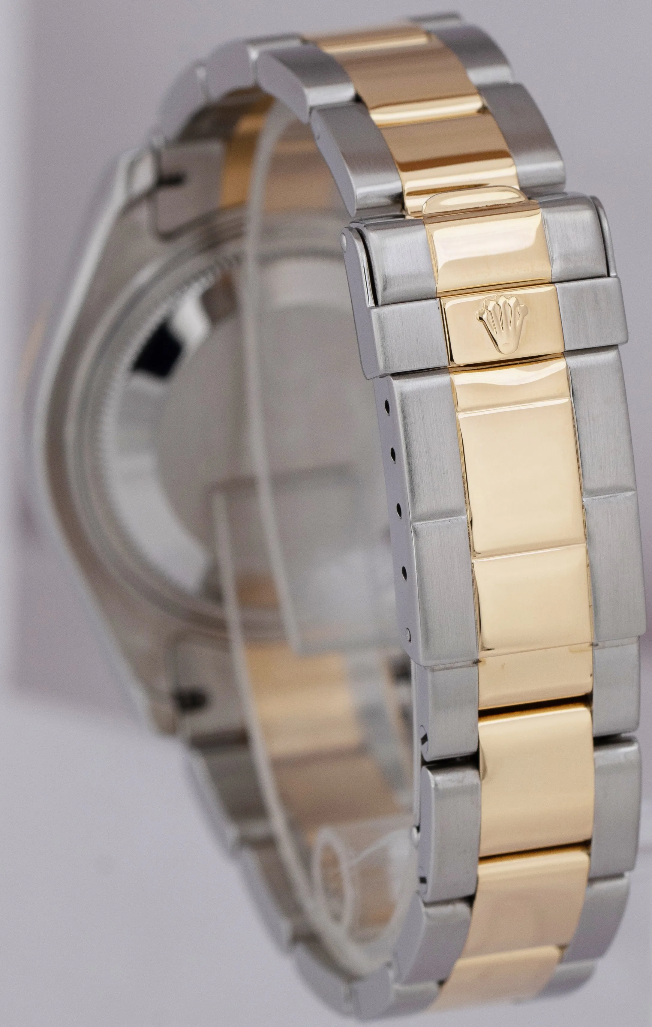 Rolex Yacht-Master Two-Tone Mid-Size 35mm White Gold Stainless Watch 168623 B P