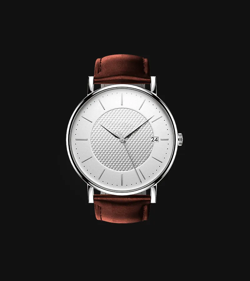 Roman White Dial