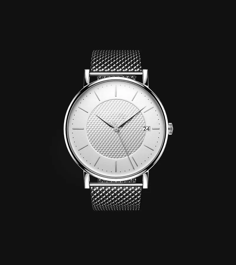 Roman White Dial