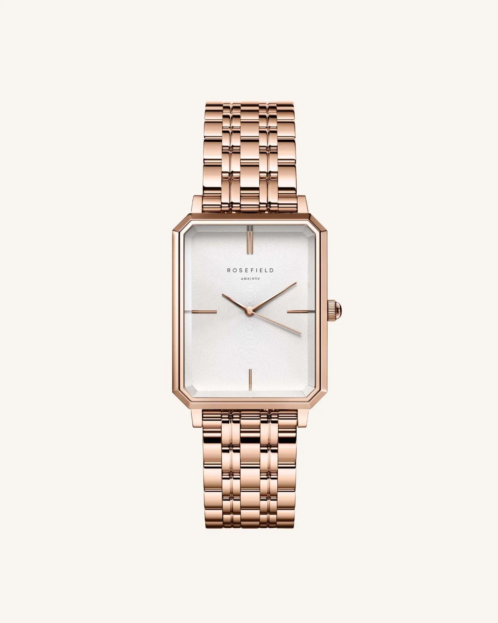 Rose Gold Steel Strap