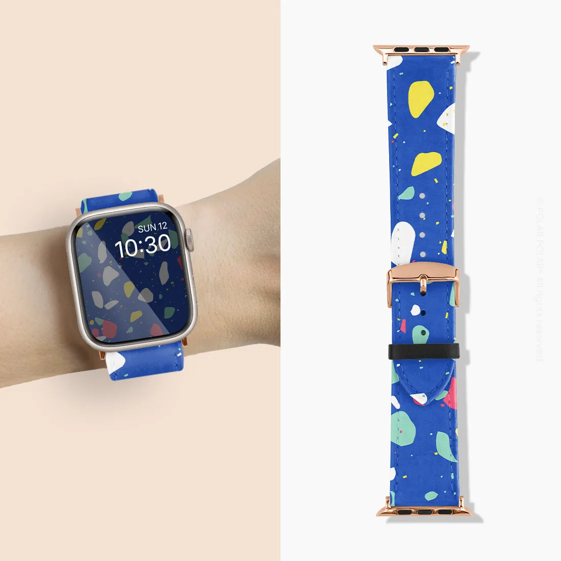 Royal Blue Terrazzo - Apple Watch Band