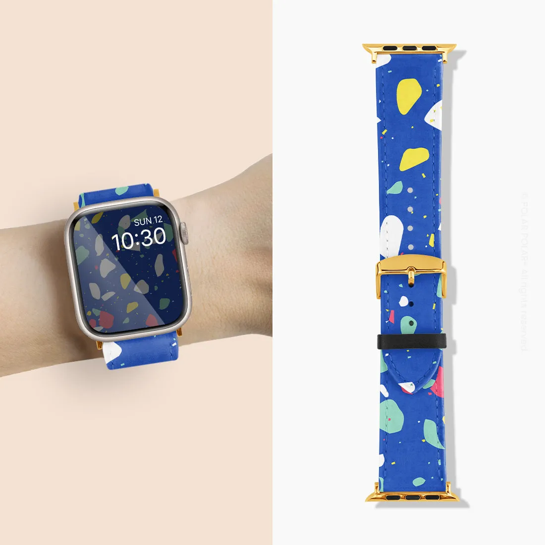 Royal Blue Terrazzo - Apple Watch Band