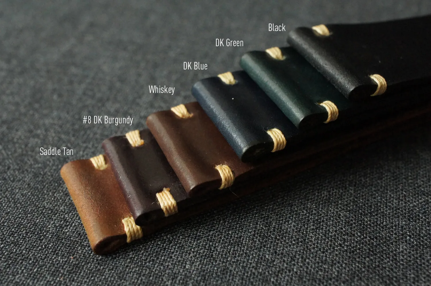 SADDLE TAN NATURAL HORWEEN SHELL CORDOVAN CUSTOM MADE STRAP