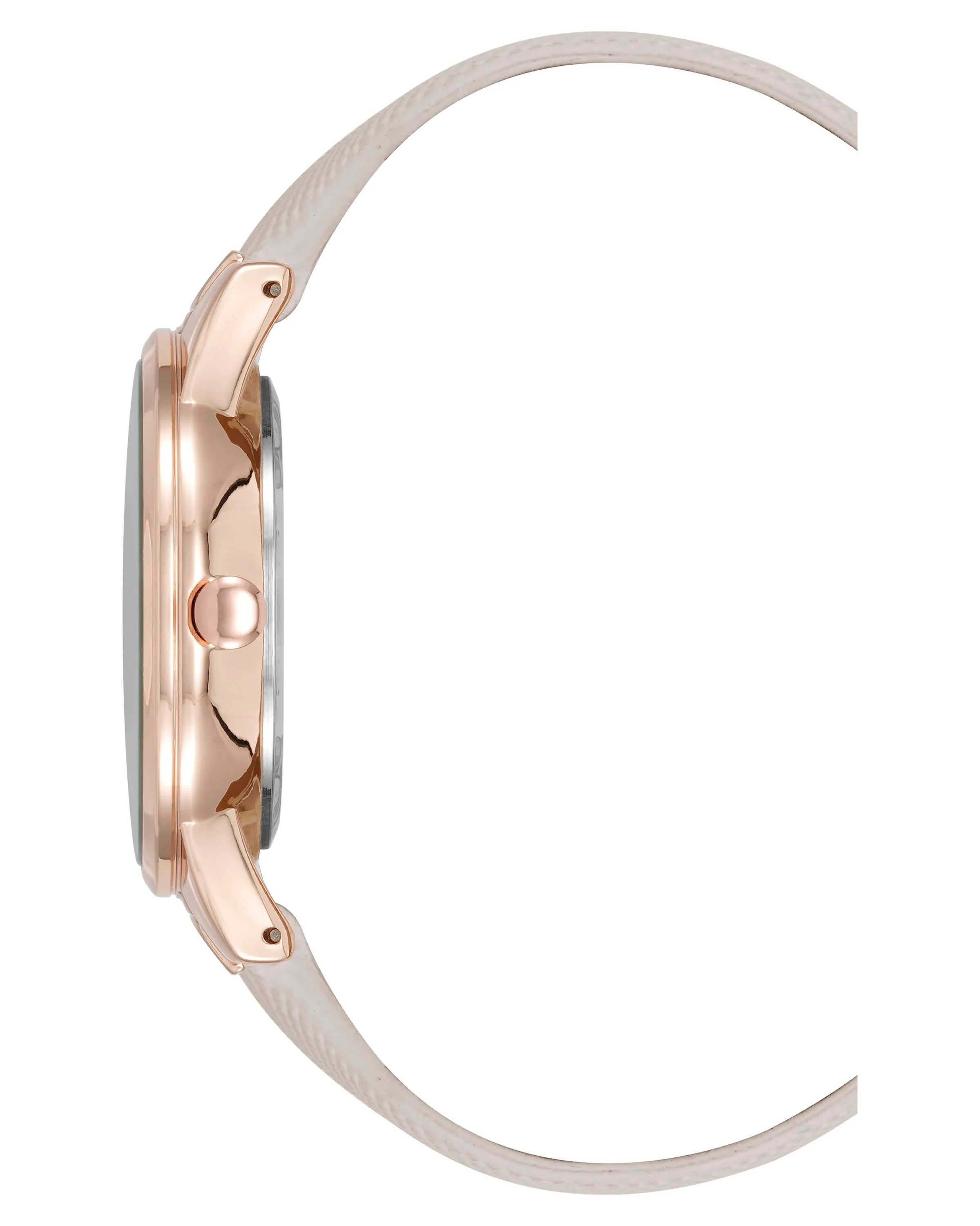 Saffiano Strap Watch