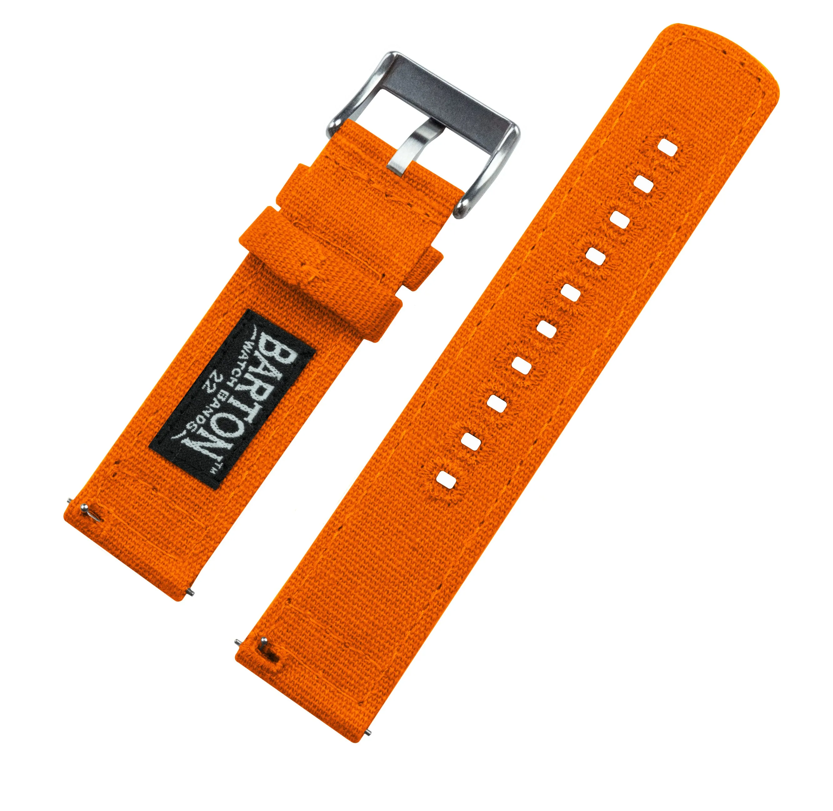 Samsung Galaxy Watch Active 2 Pumpkin Orange Canvas Watch Band