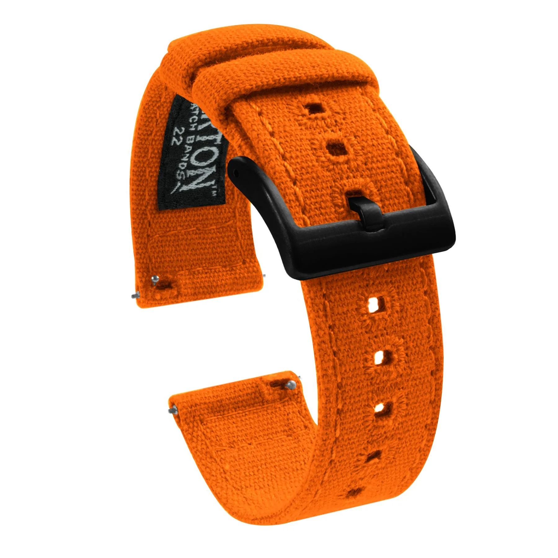 Samsung Galaxy Watch Active 2 Pumpkin Orange Canvas Watch Band