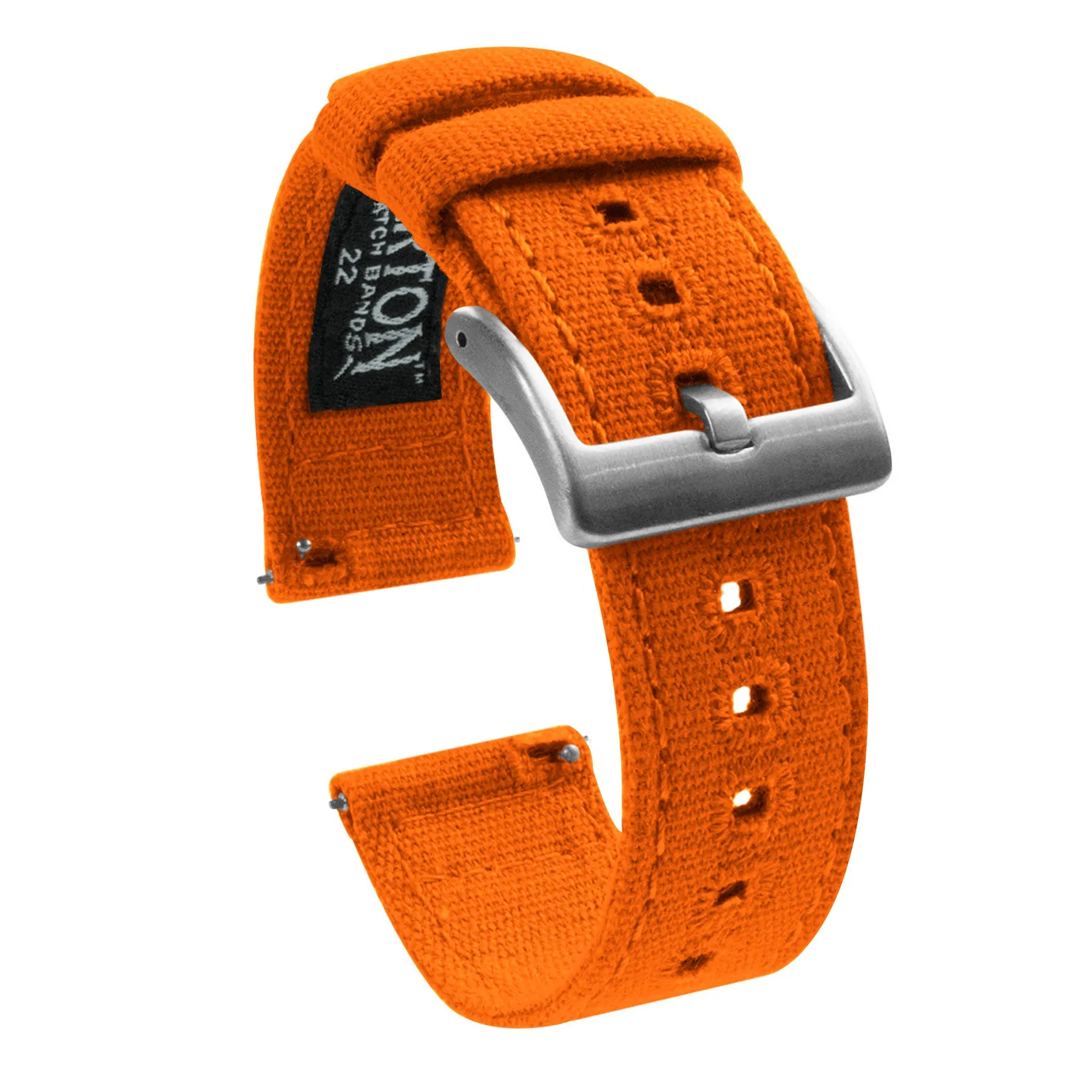 Samsung Galaxy Watch Active 2 Pumpkin Orange Canvas Watch Band