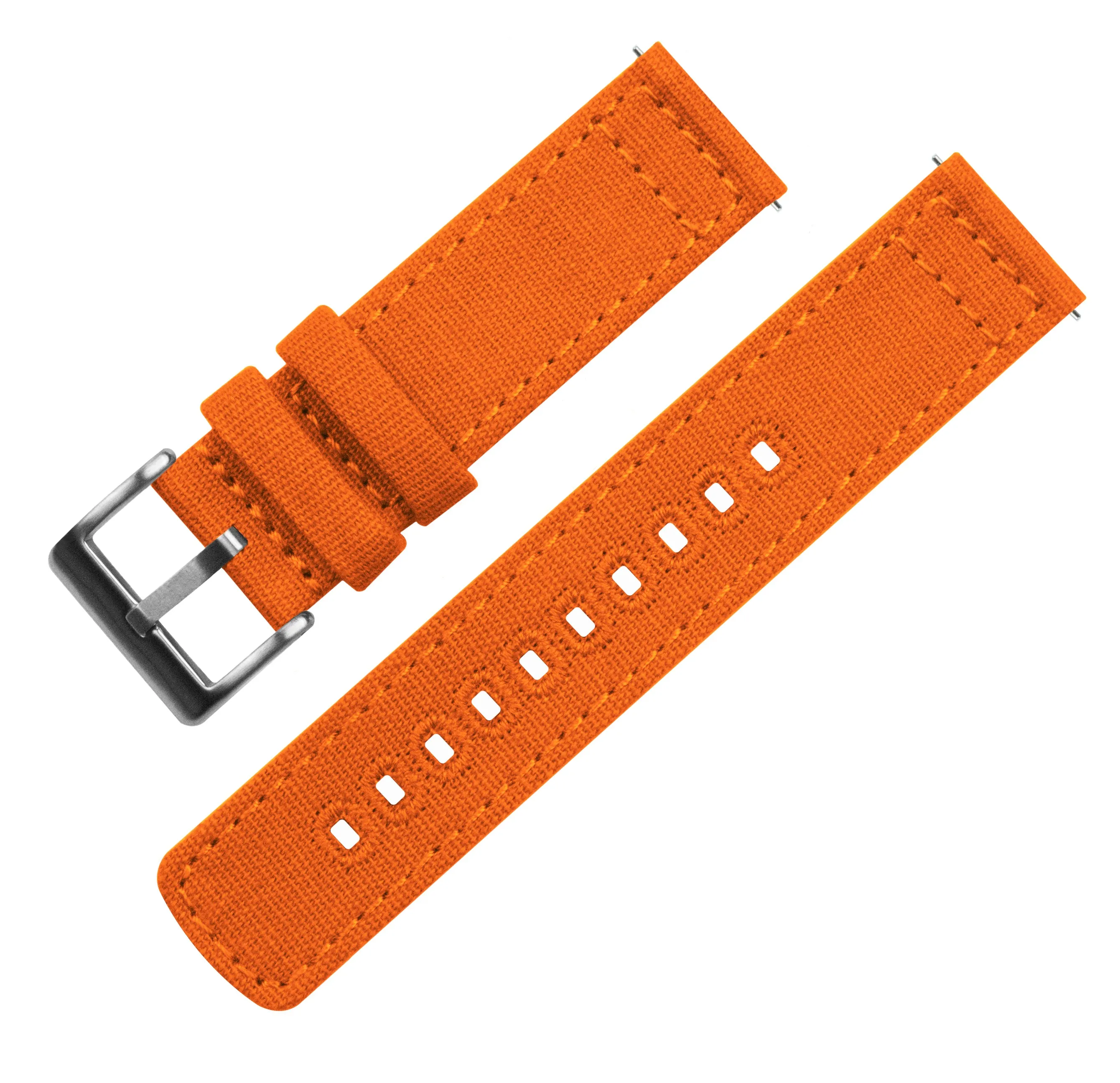 Samsung Galaxy Watch Active 2 Pumpkin Orange Canvas Watch Band