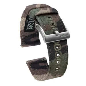Samsung Galaxy Watch Active Camouflage Canvas Watch Band