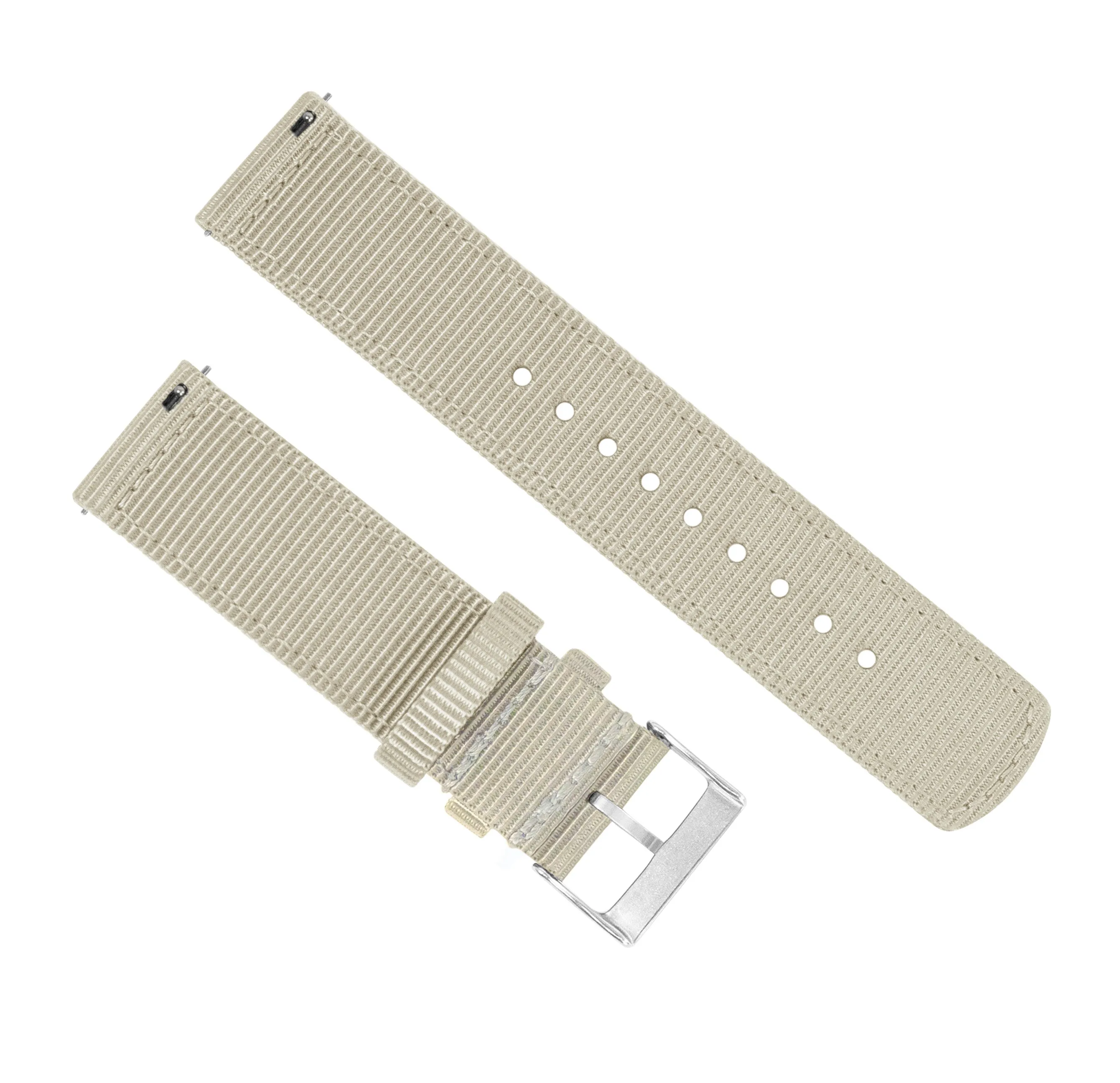 Samsung Galaxy Watch Active Two Piece NATO® style Khaki Tan Watch Band