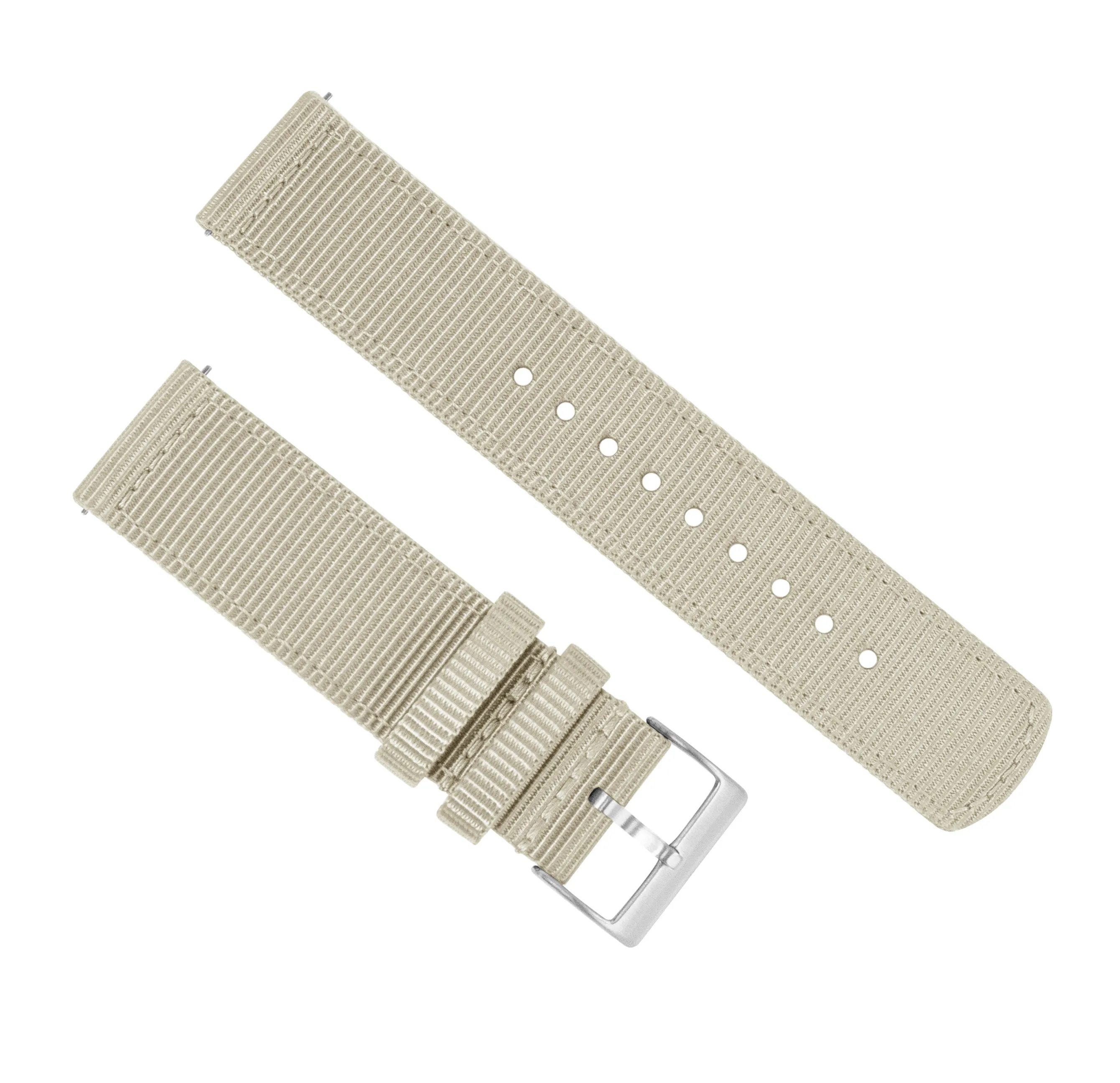 Samsung Galaxy Watch Active Two Piece NATO® style Khaki Tan Watch Band
