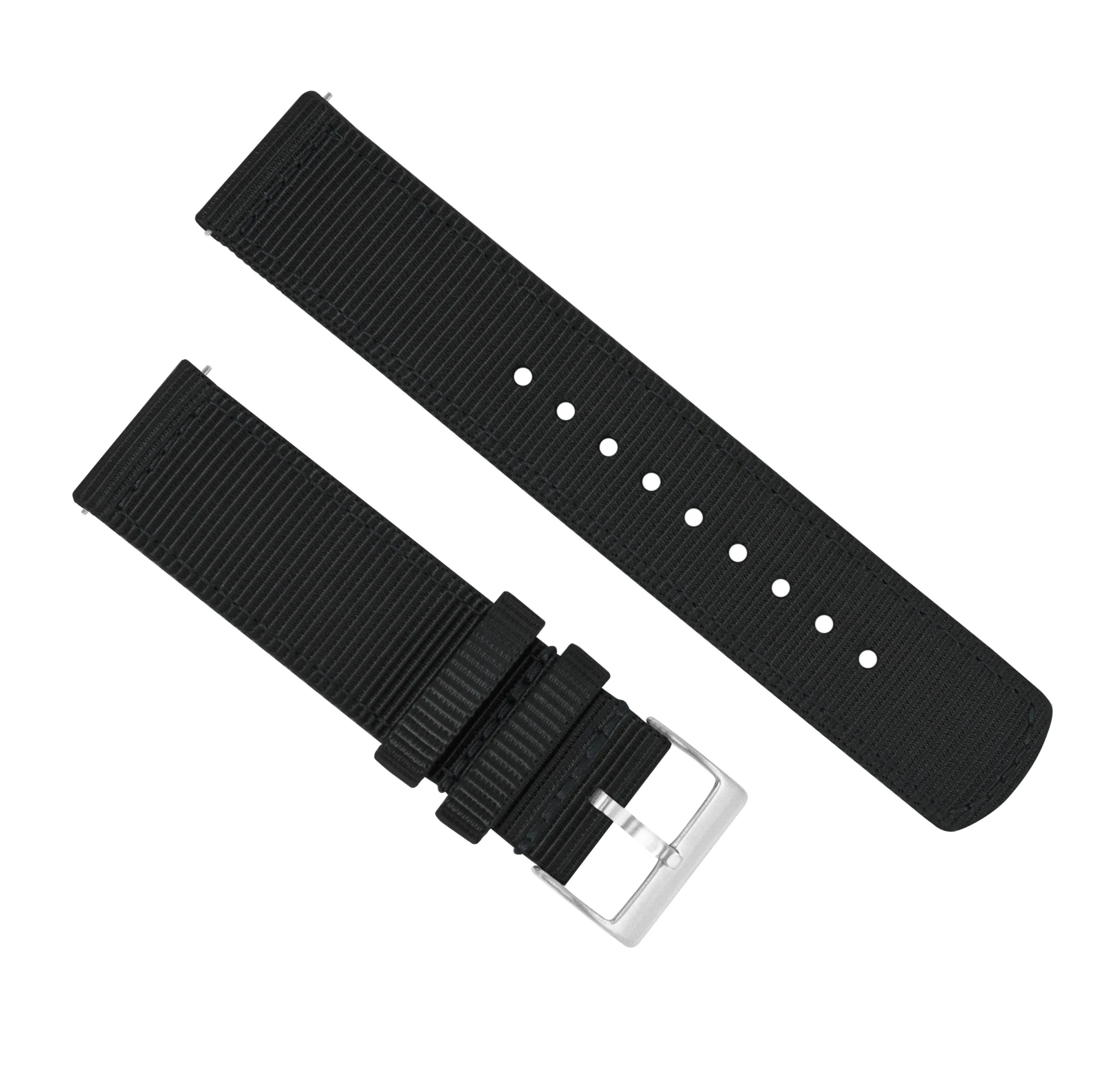 Samsung Galaxy Watch3 Two Piece NATO® style Black Watch Band